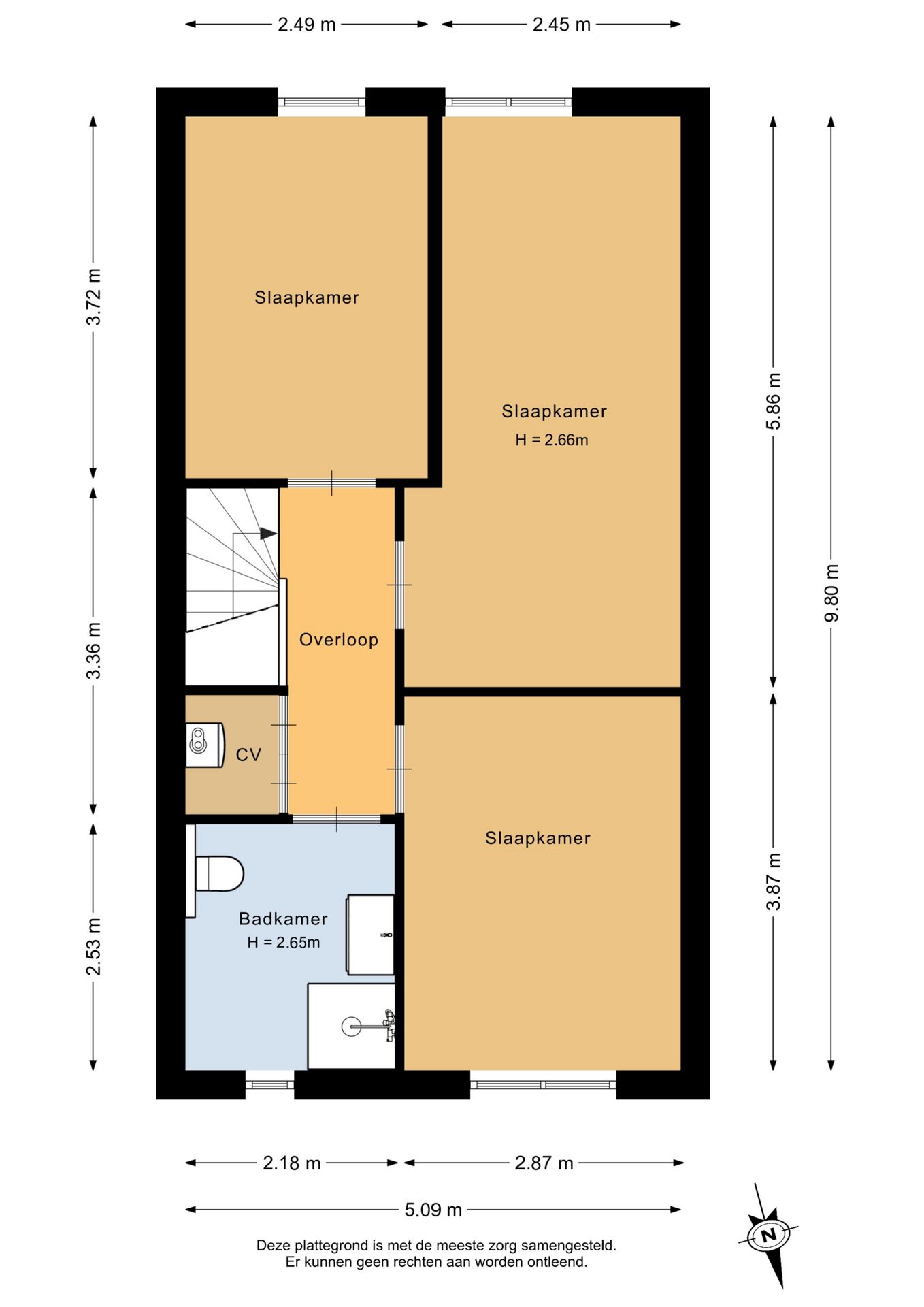 Well-maintained terraced house with sunny roof terrace in Wormerveer — 44