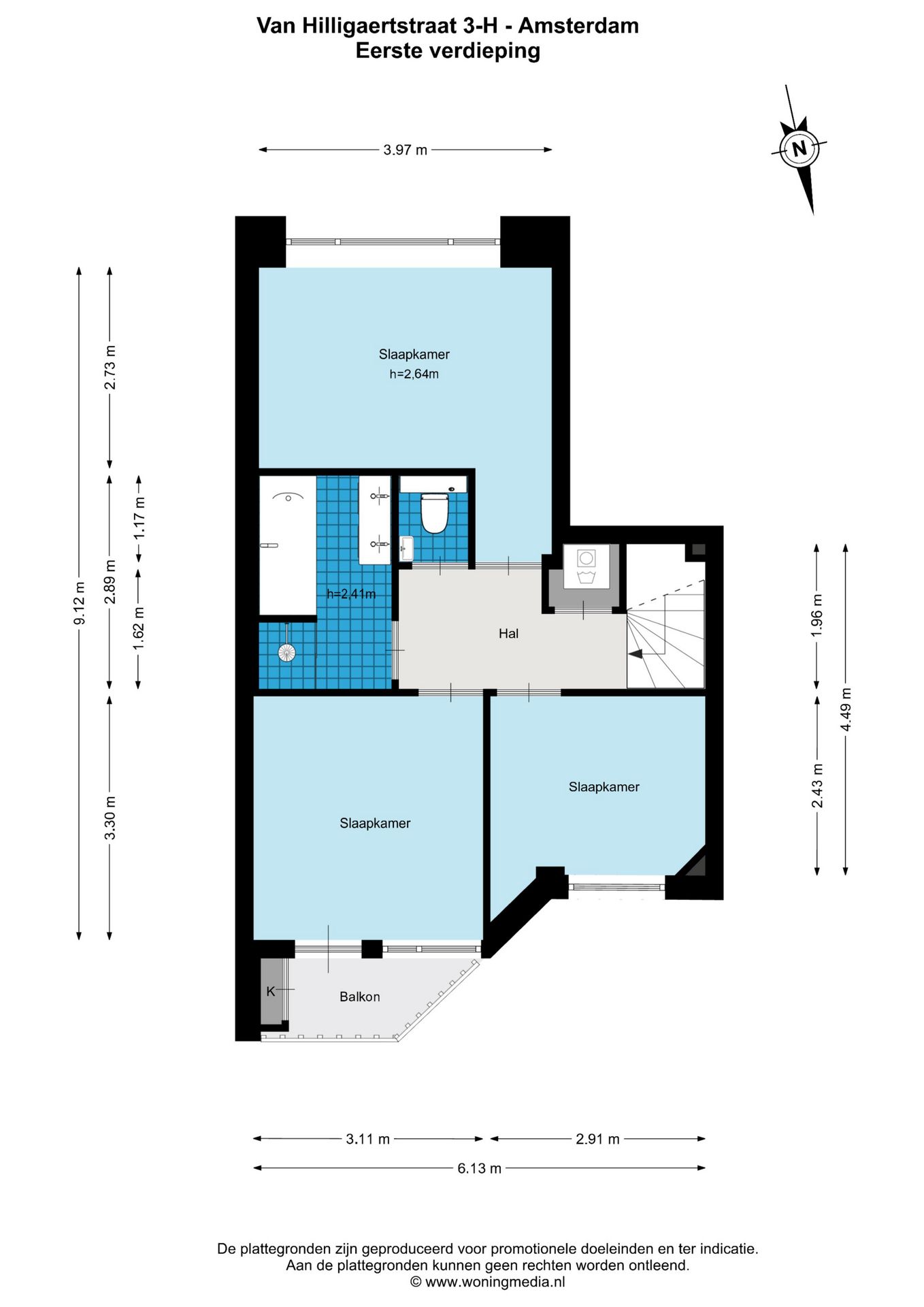 Foto 30 van Van Hilligaertstraat 3-H