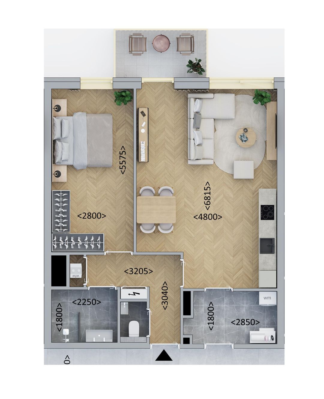 Foto 1 van Tussenappartement (Bouwnr. D3.3)