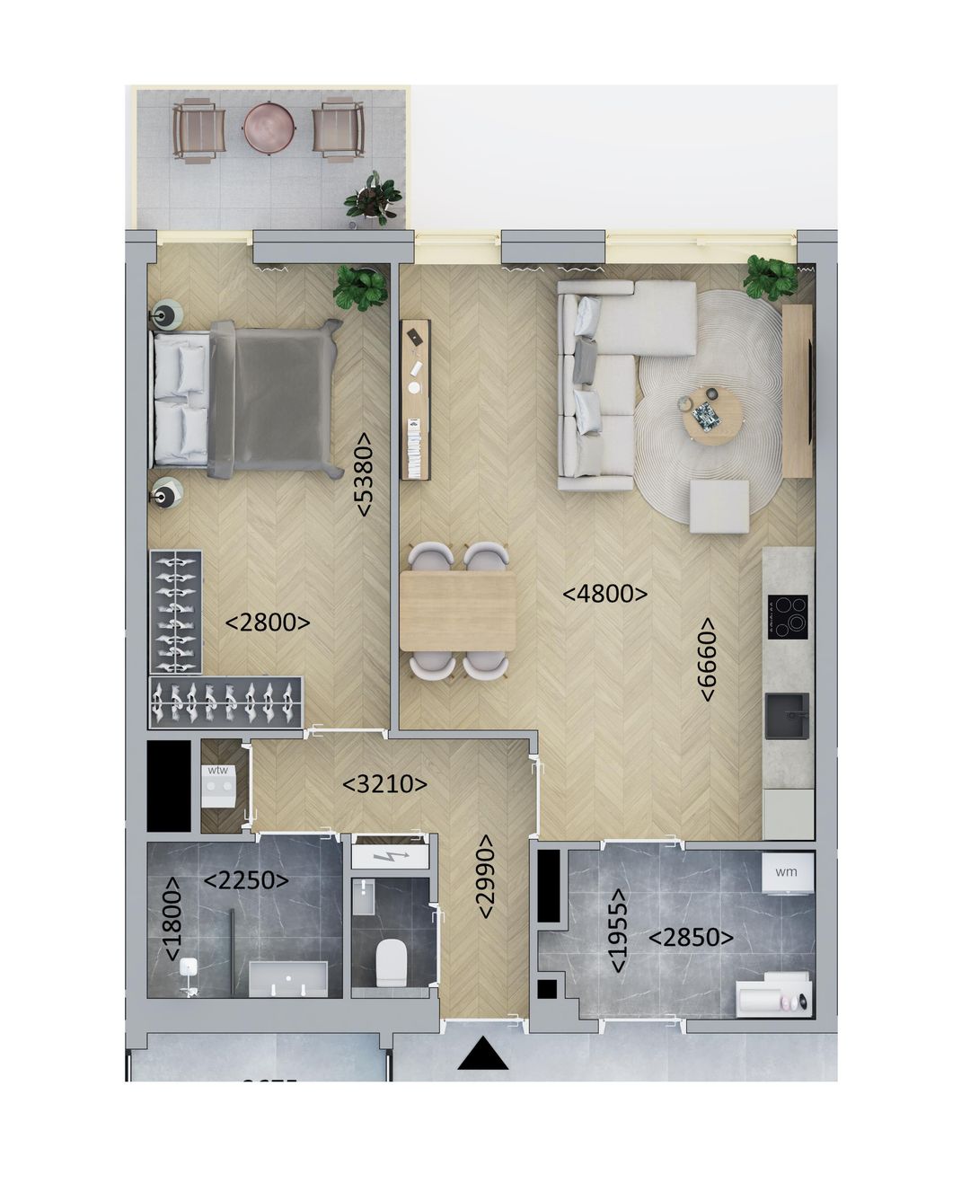 Photo 1 of Tussenappartement (Bouwnr. D1.2)