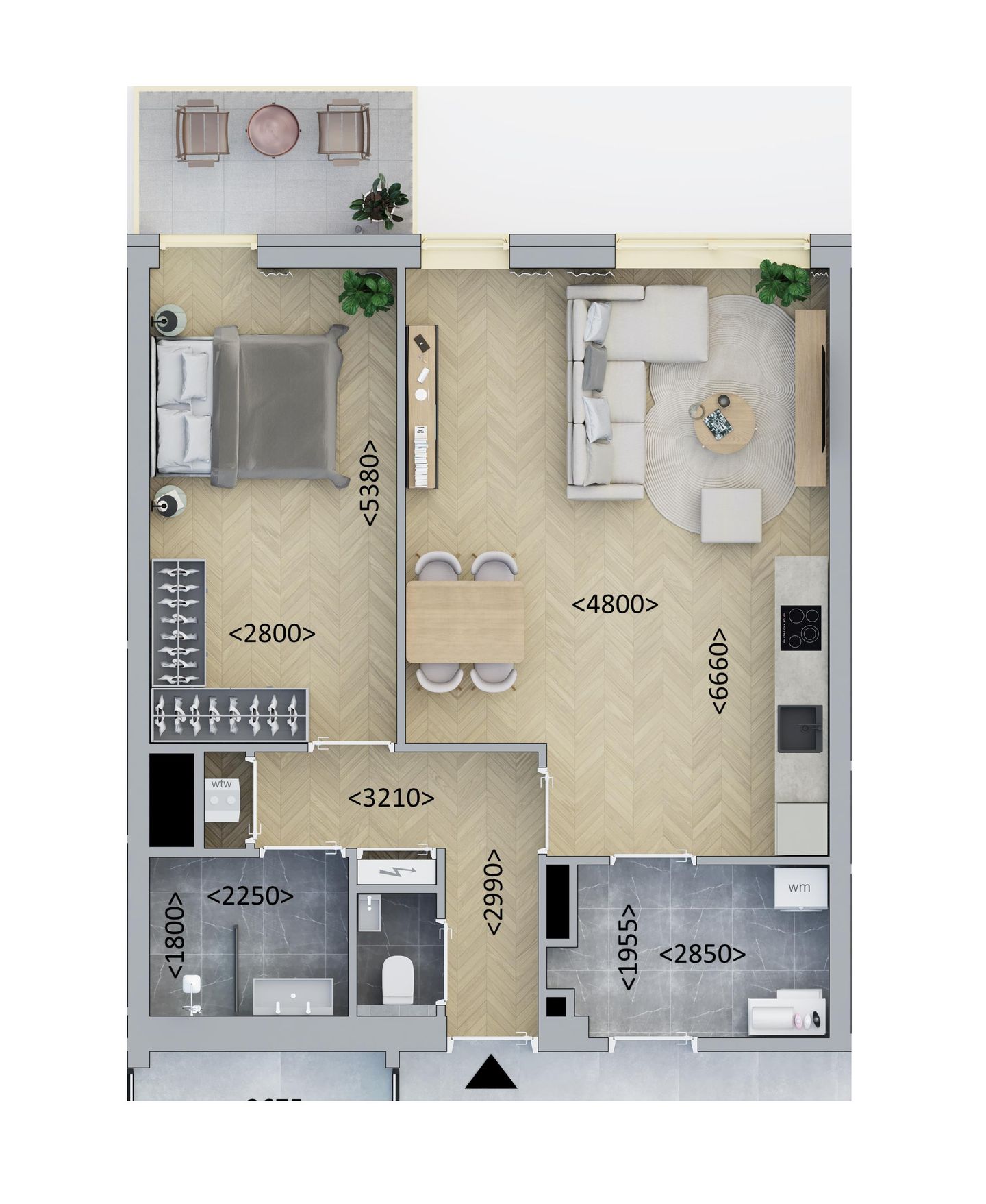 Photo 1 of Tussenappartement (Bouwnr. D1.2)