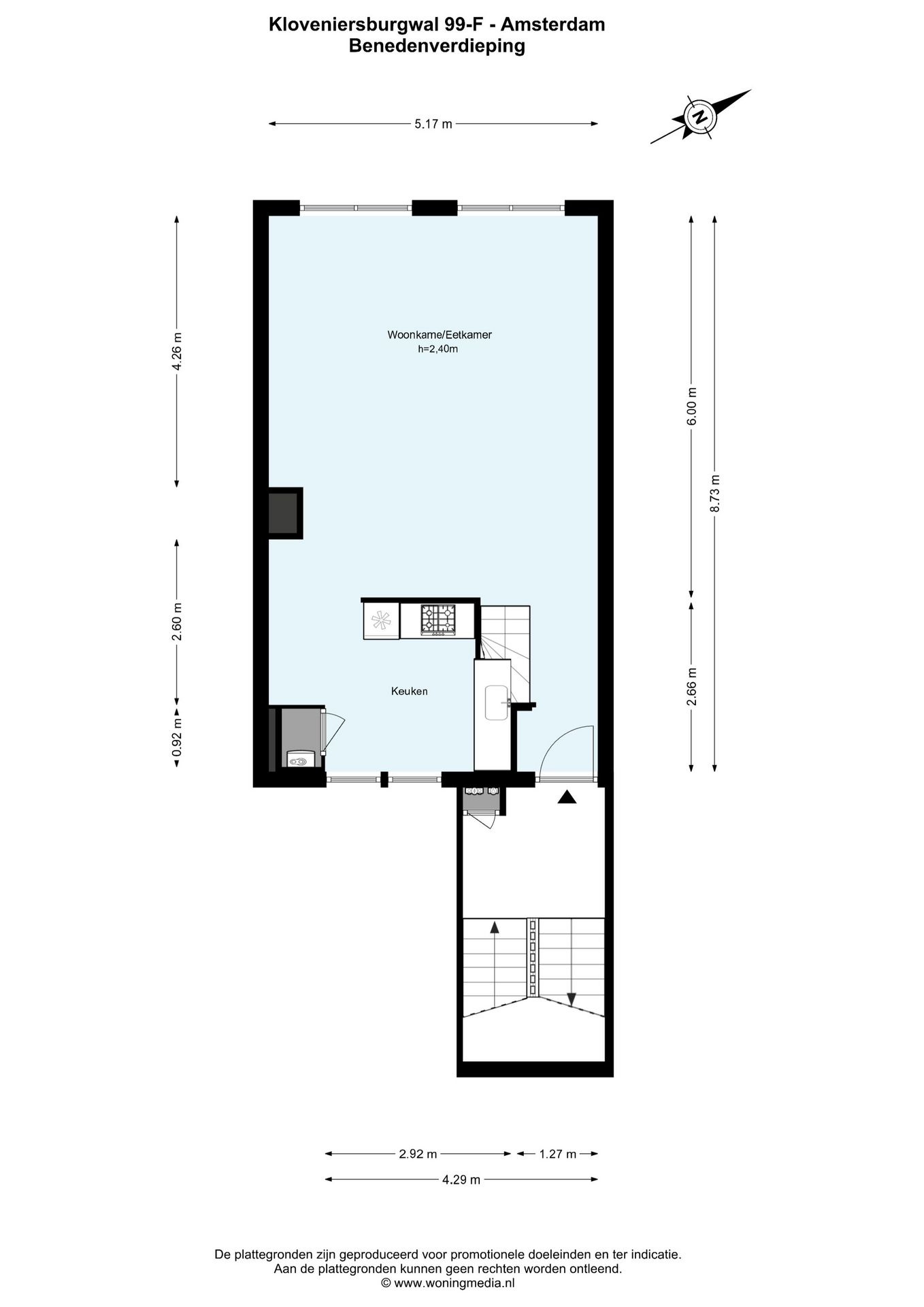 Foto 20 van Kloveniersburgwal 99-F
