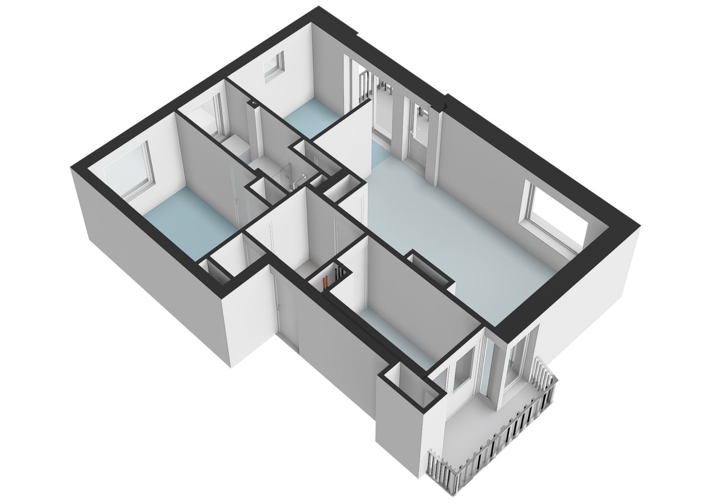 Light 3-Room Corner Apartment with Free Views Over the Water — 33
