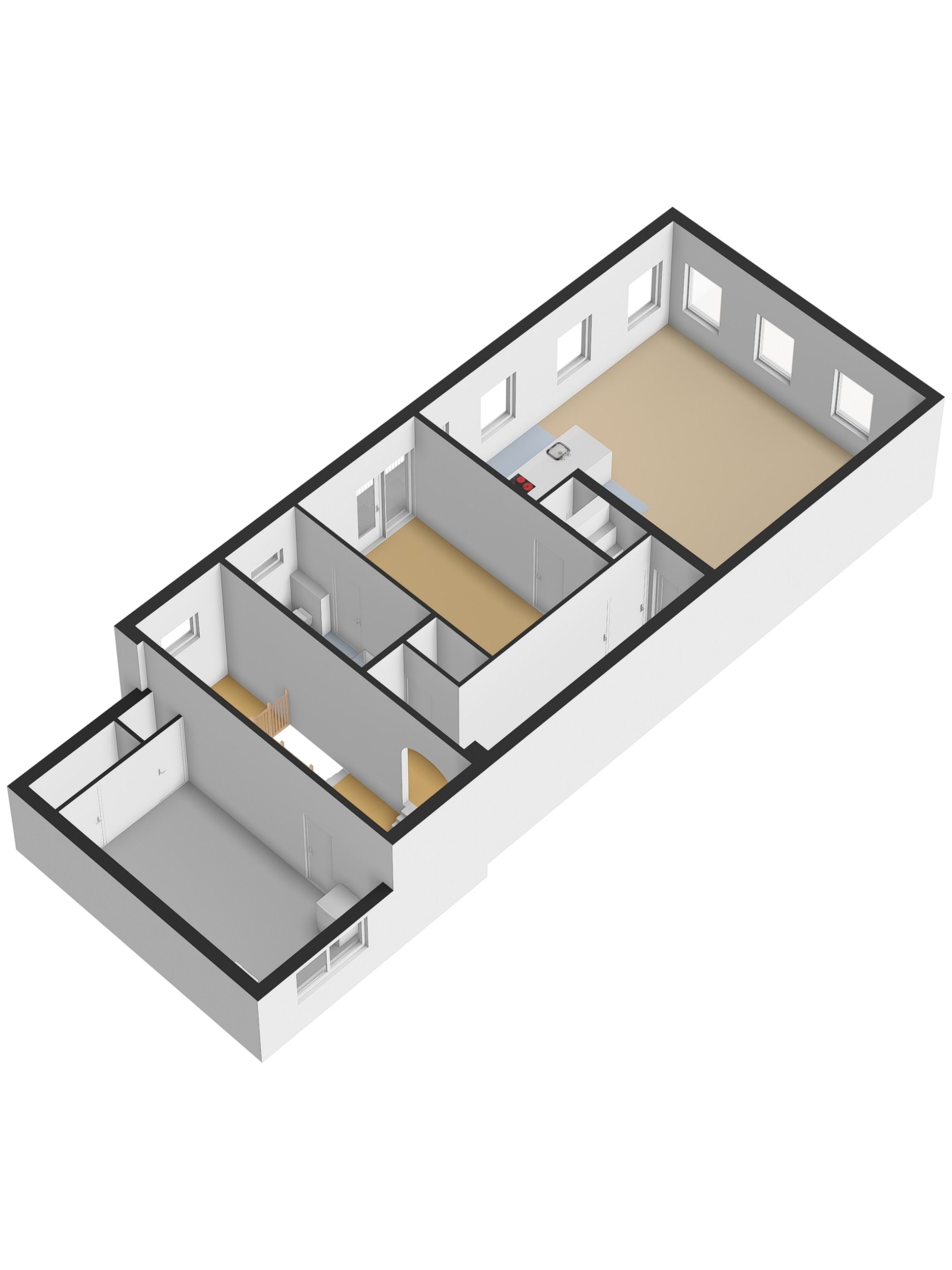 Spacious corner apartment with 3 bedrooms, 3 bathrooms, and 2 balconons in Gorinchem Center — 58