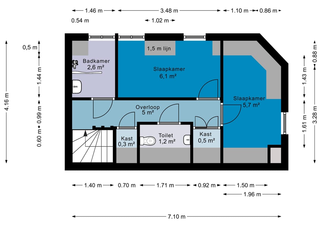 Unique Apartment with Two Bedrooms in Maassluis Center — 25