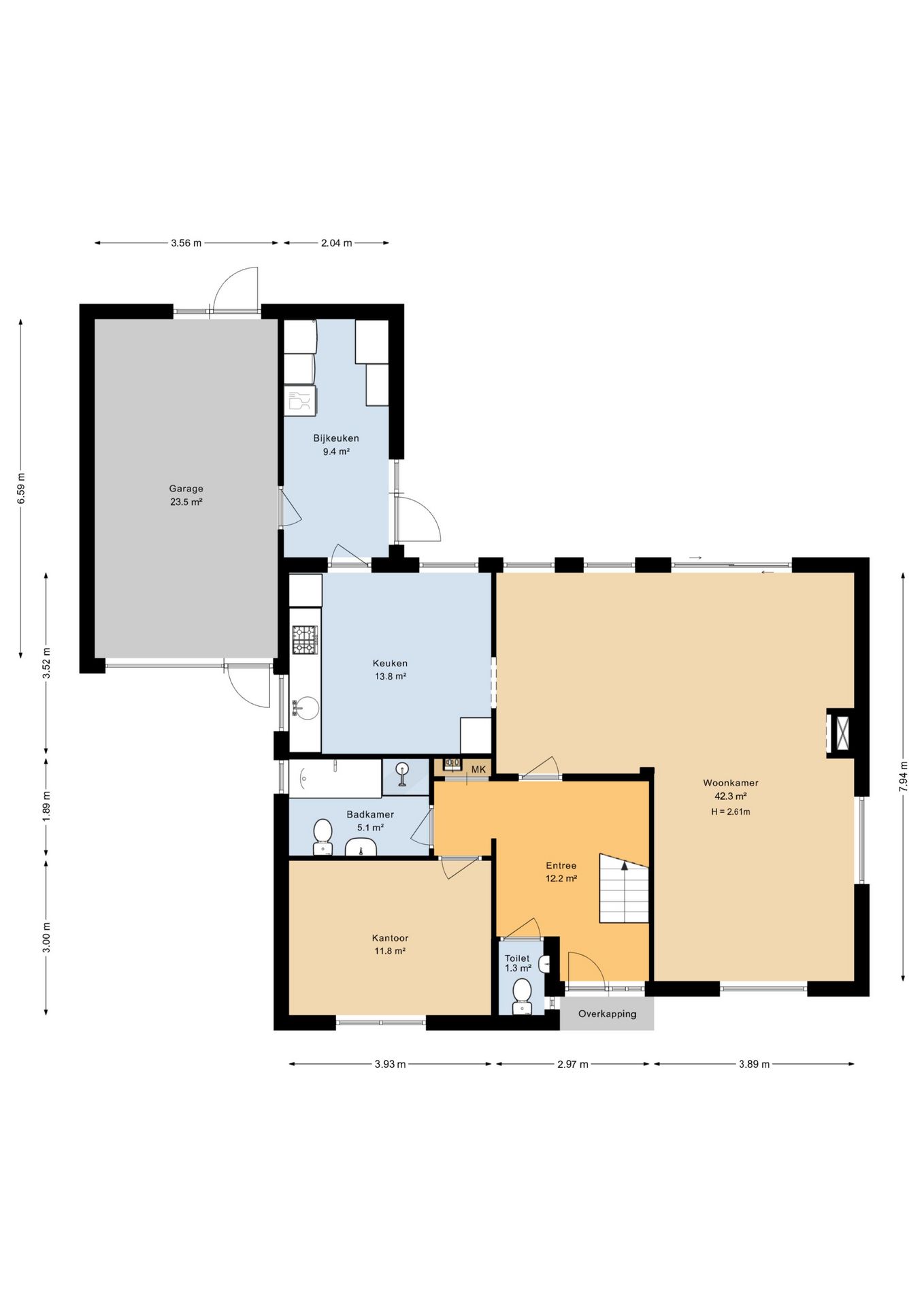 Detached Bungalow at Water with Private Mooring — 51