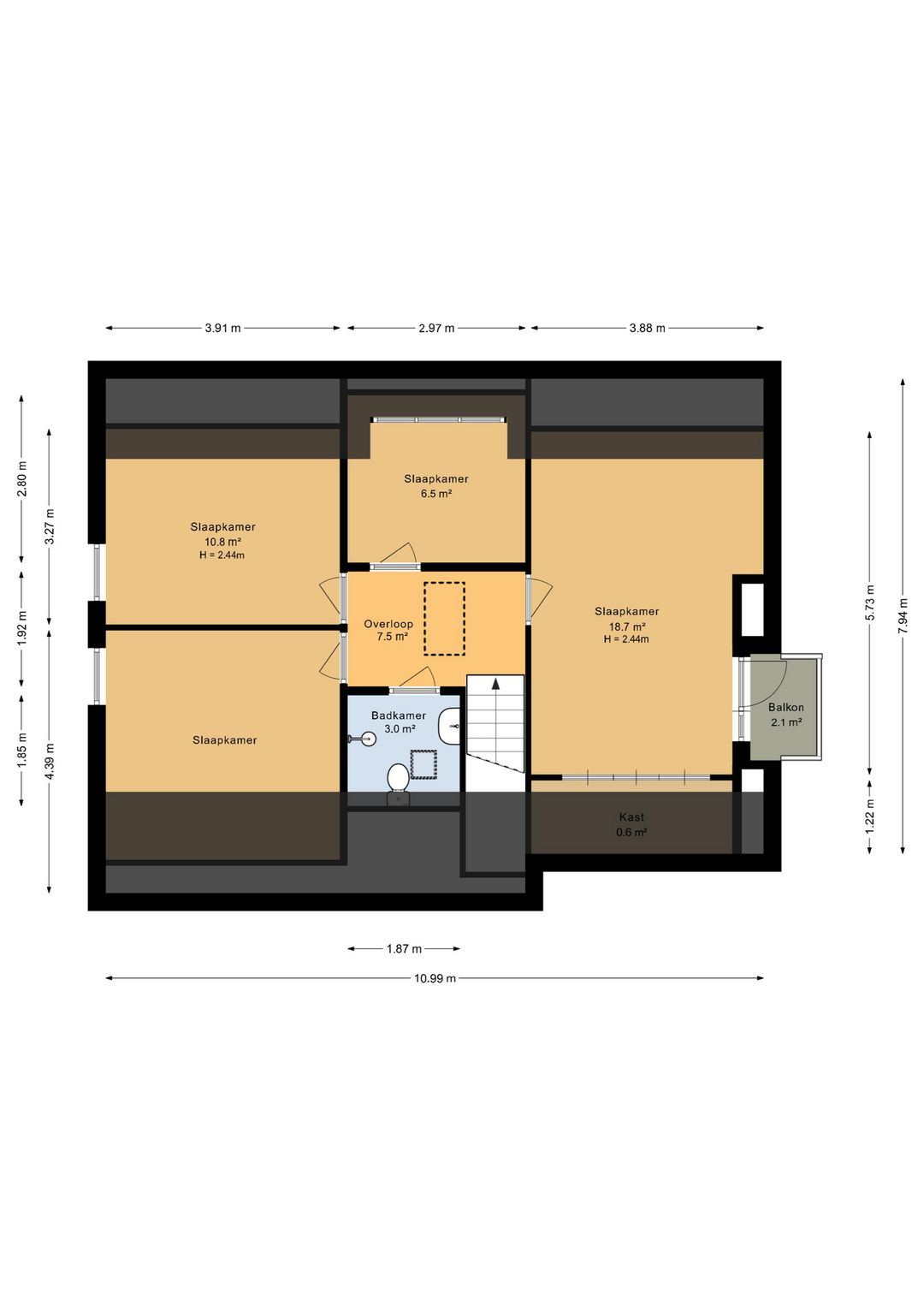 Detached Bungalow at Water with Private Mooring — 52