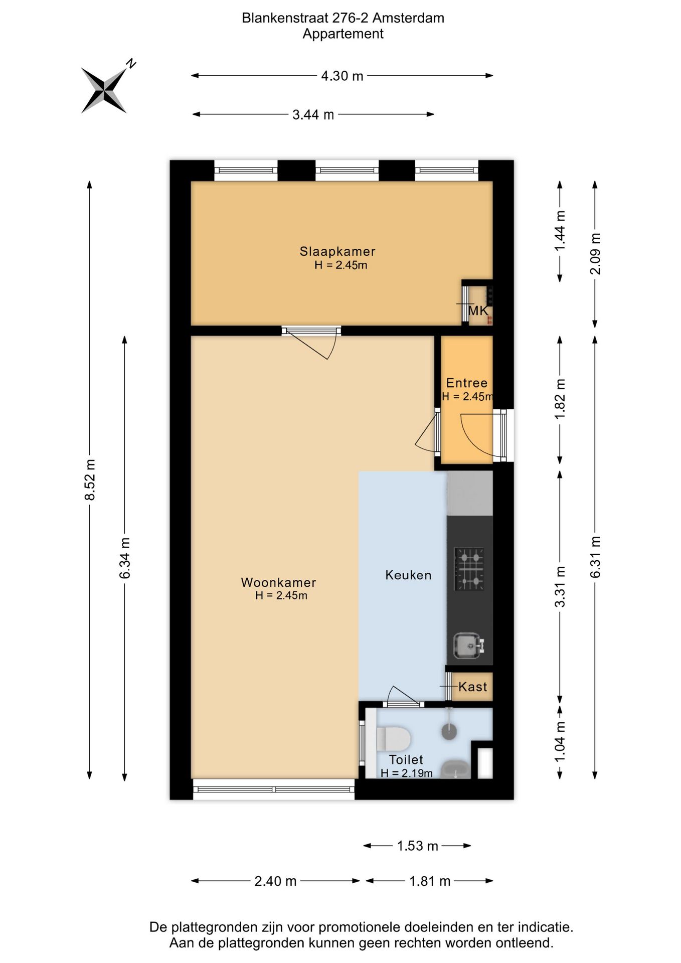Spacious 1-Bedroom Apartment on Freehold Land in Amsterdam's Czaar Peterbuurt — 24