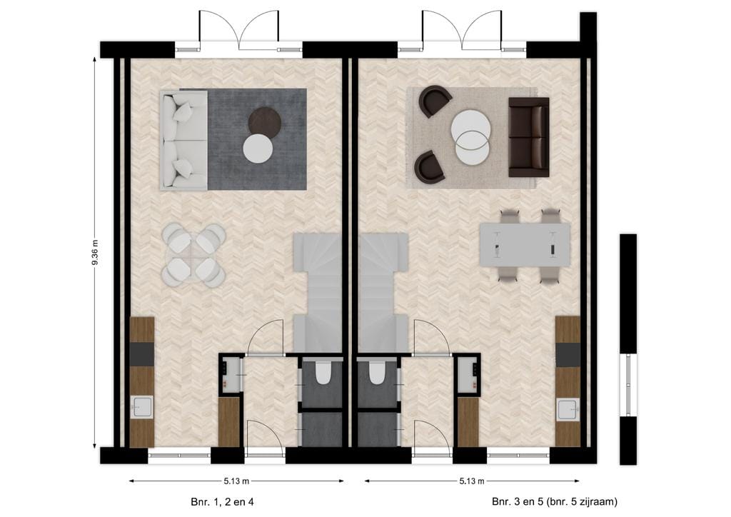 Foto 20 van Tussenwoning (Bouwnr. 3)