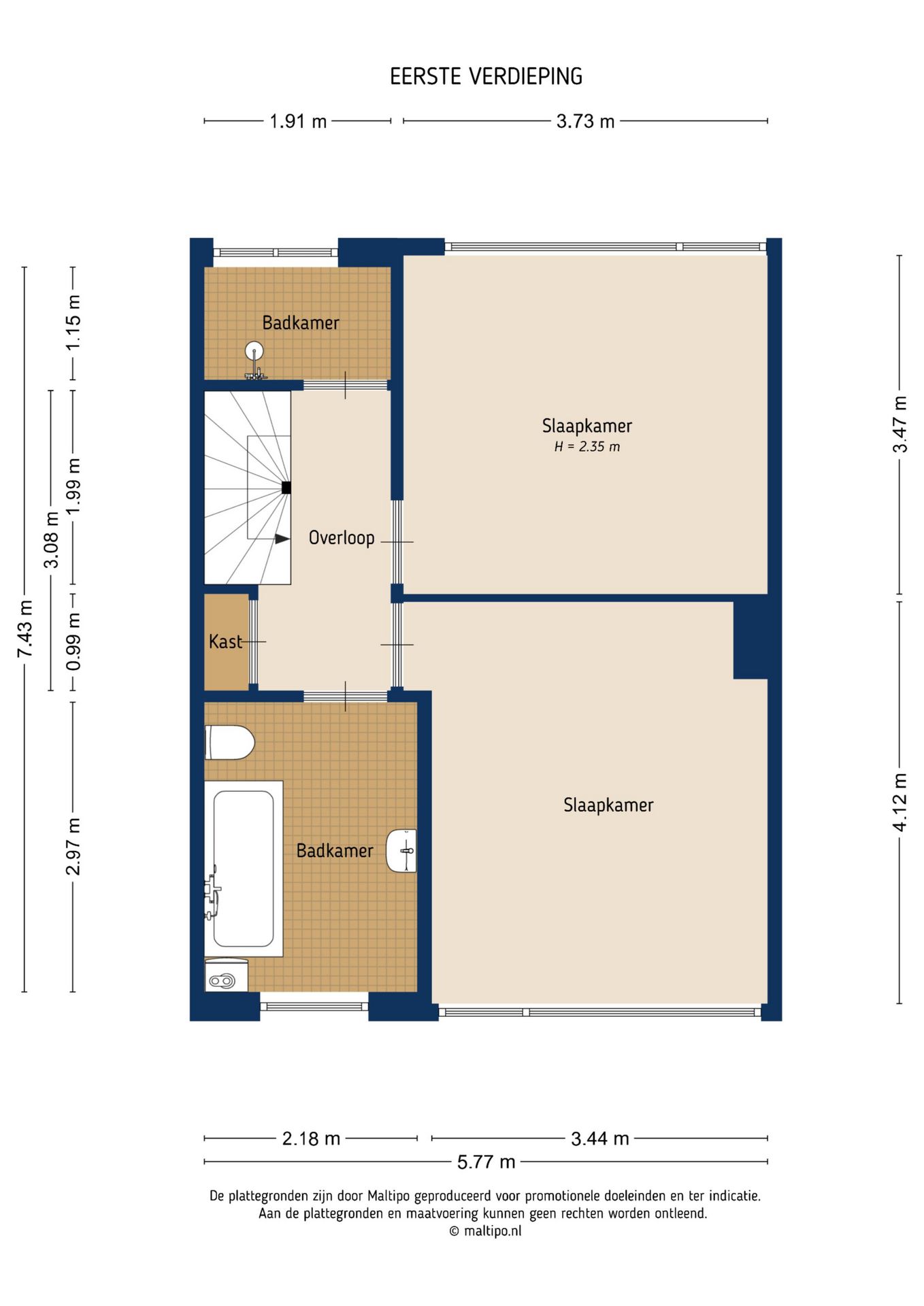 Spacious terraced house with four bedrooms and sunny southwest facing garden in Utrecht — 38