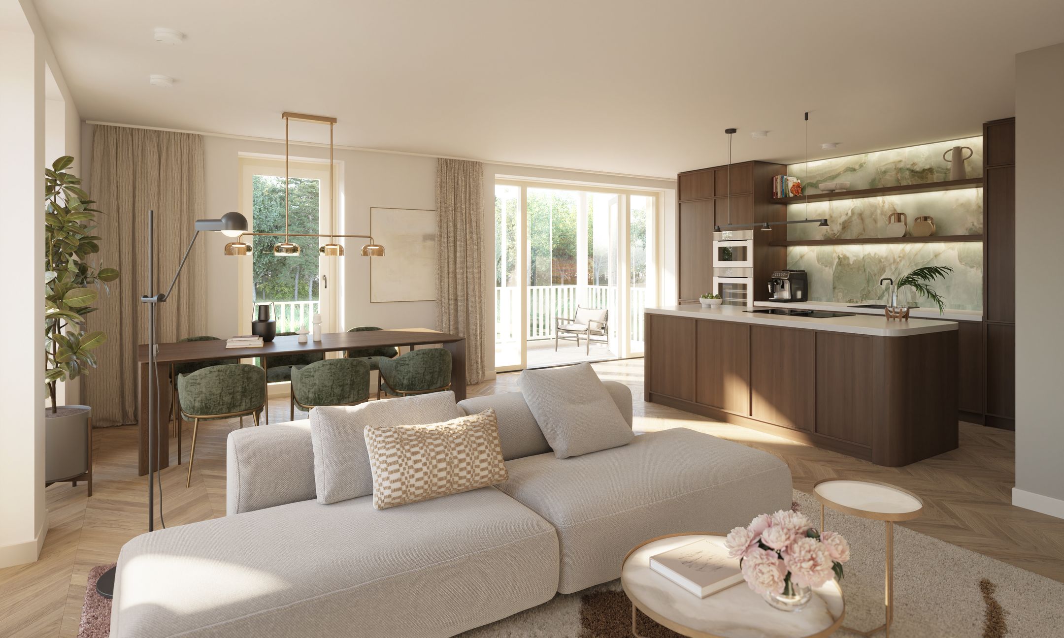 Foto 3 van Landhuis appartement bnr 185 (Bouwnr. 185)