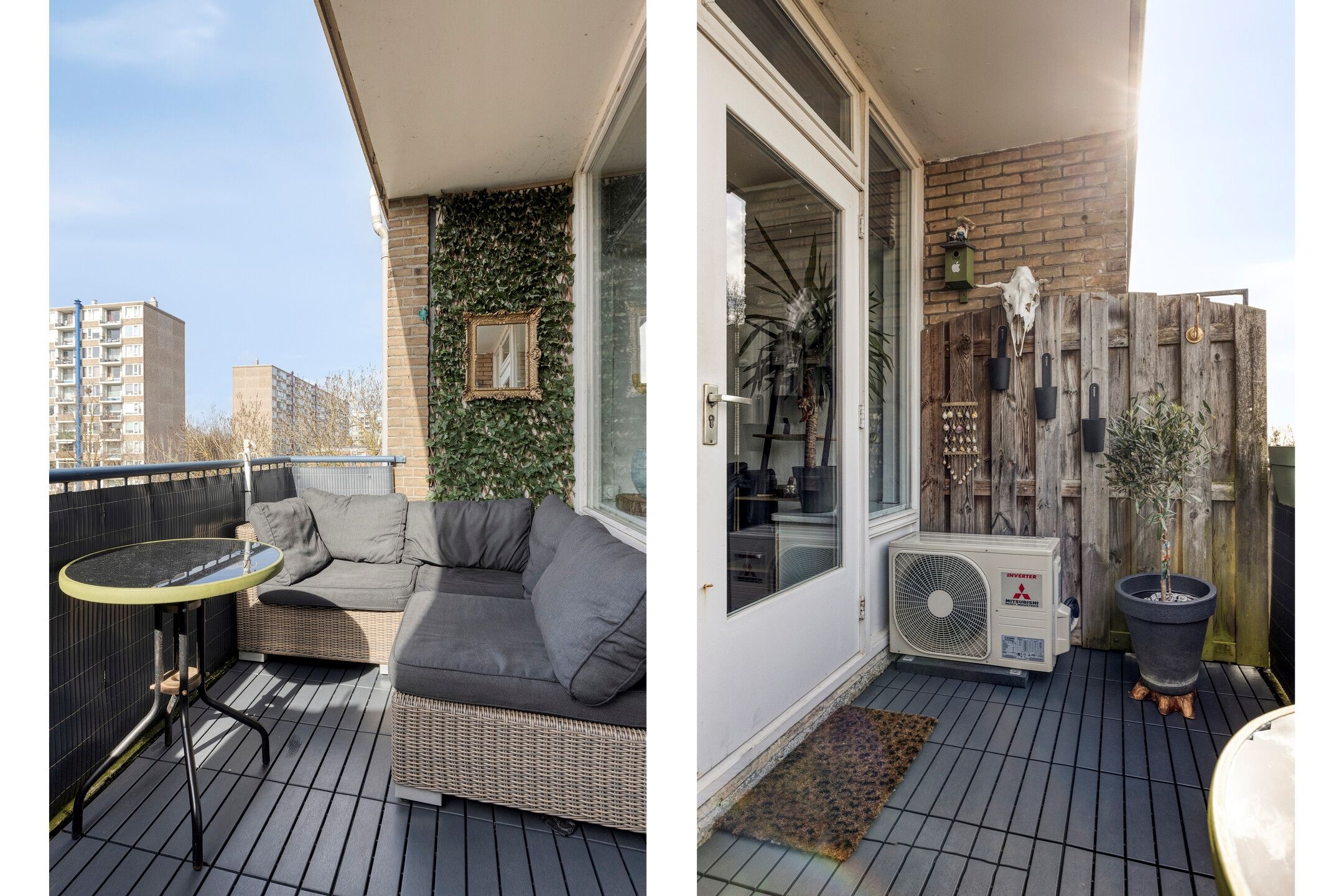 Spacious 3-Room Apartment on 3rd Floor with Balcony and Free View — 12