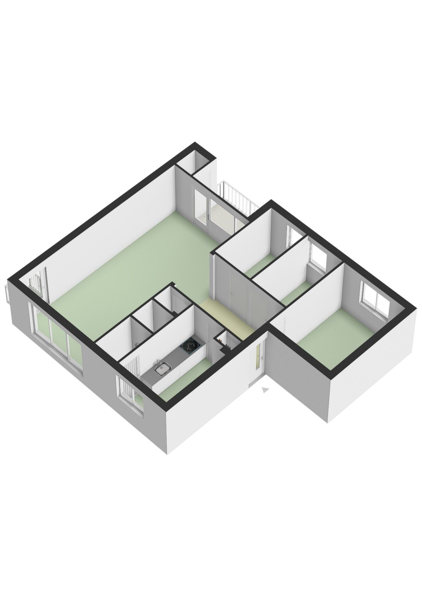 Spacious corner apartment with two balconies near Sittard city center — 39