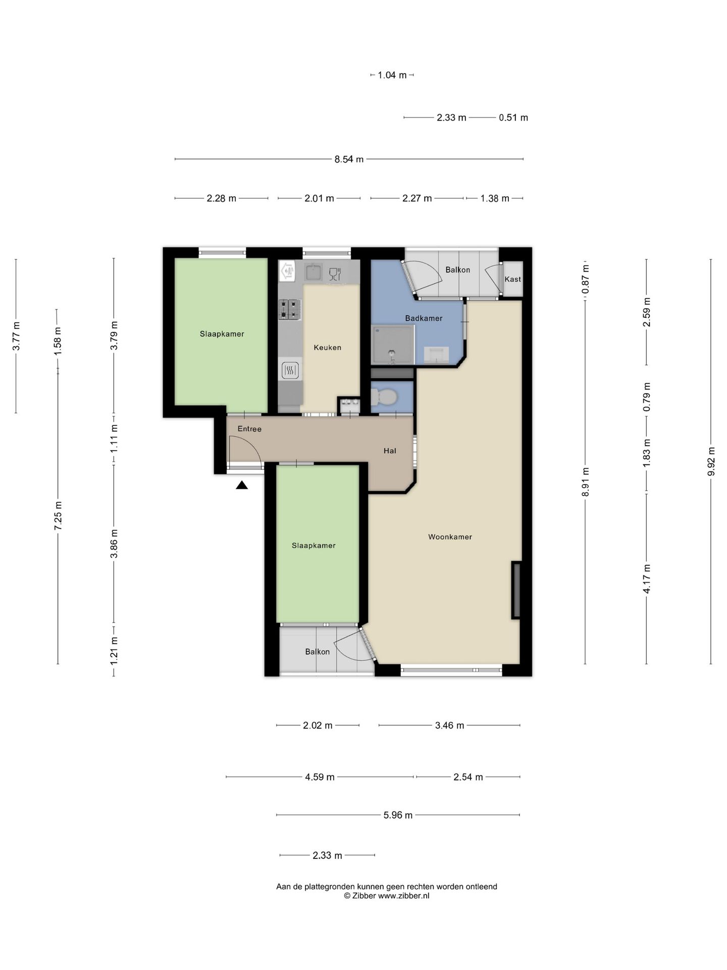 Charming 3-Room Apartment with 2 Balconies in Hengelo Noord — 40