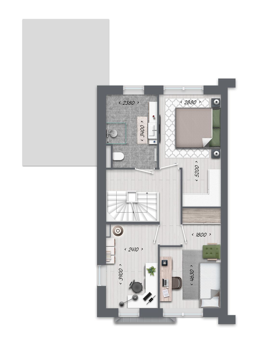 Foto 7 van 2 onder 1 kapwoning (Bouwnr. 33)