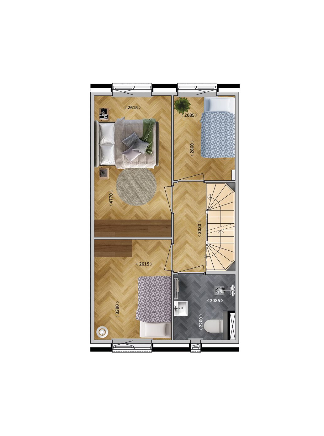 Foto 3 van Tussenwoning (Bouwnr. 41)