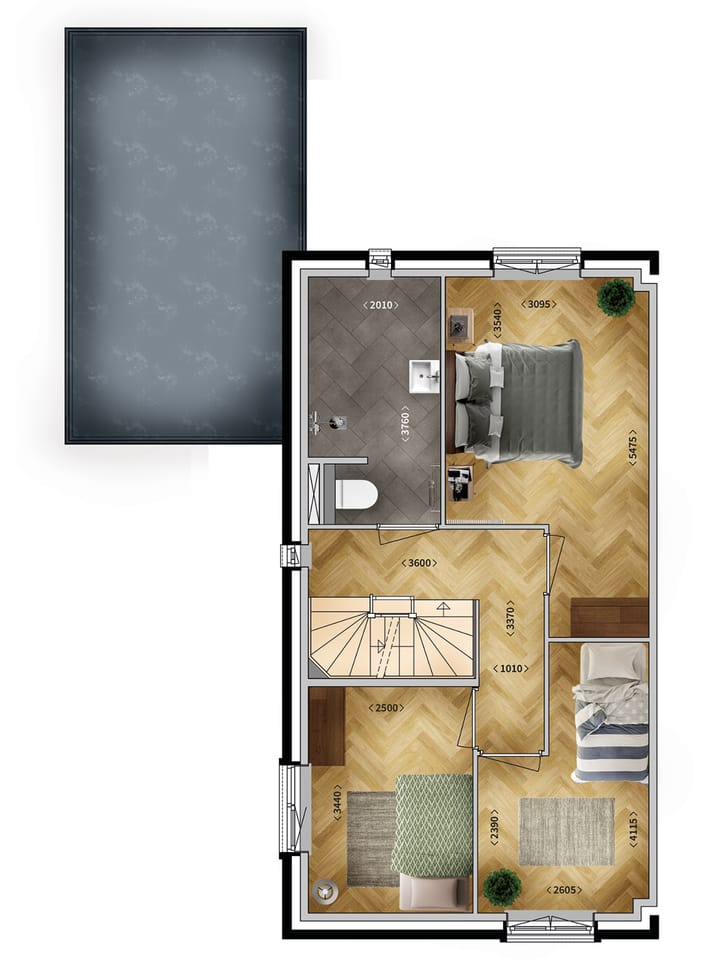 Photo 3 of Twee-onder-een-kapwoning (Bouwnr. 56)