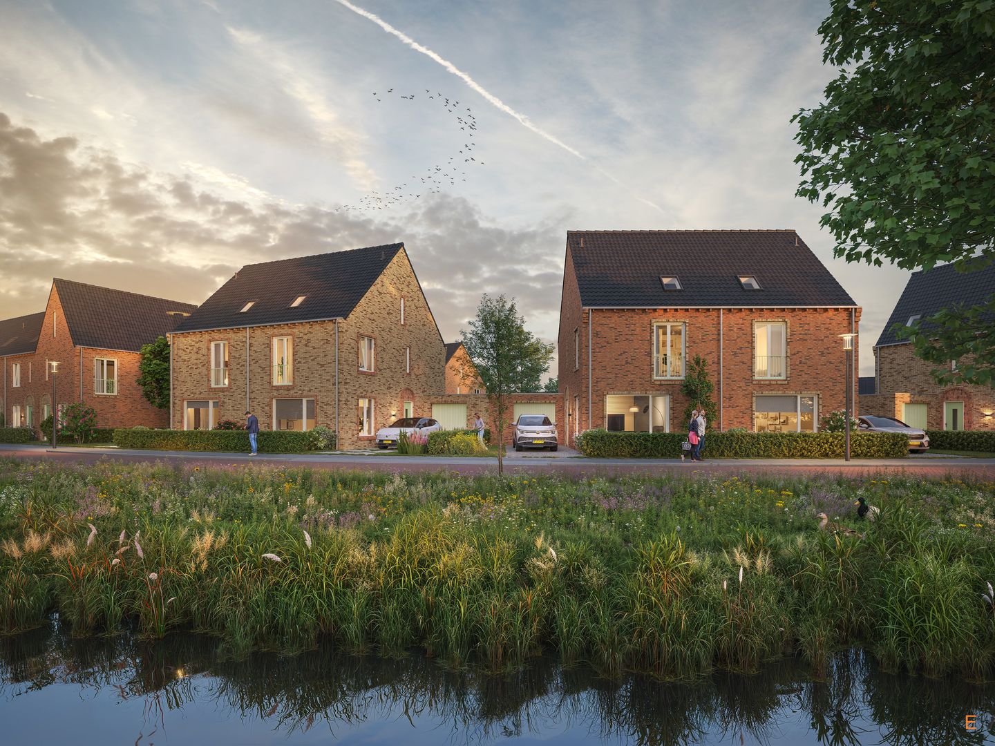 Foto 1 van Twee-onder-een-kapwoning (Bouwnr. 54)