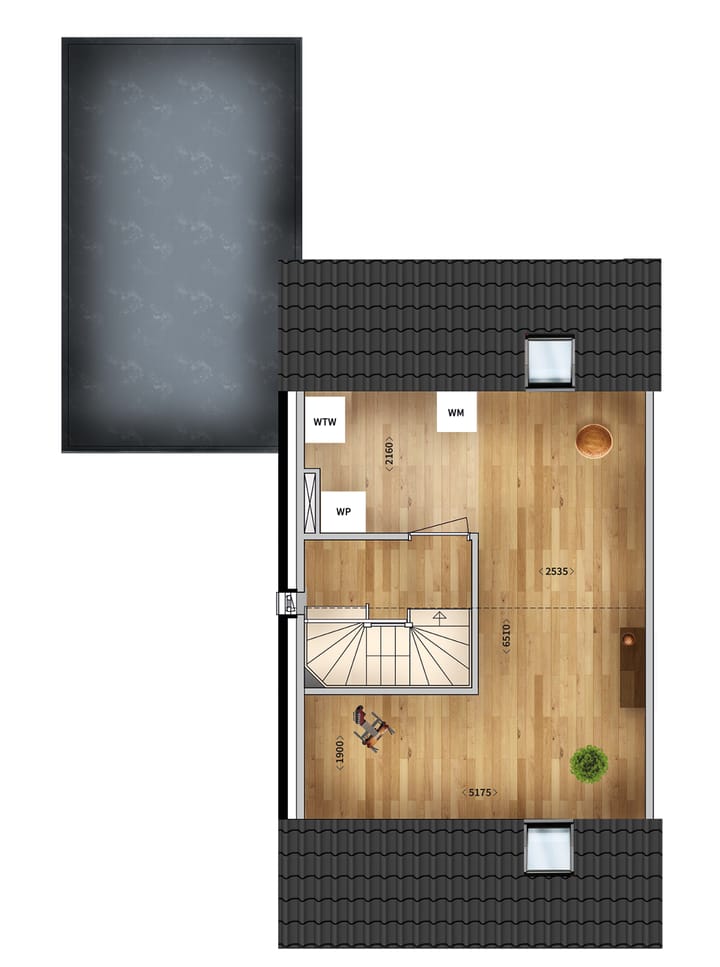 Foto 4 van Twee-onder-een-kapwoning (Bouwnr. 54)