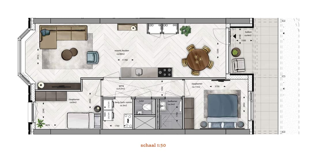 Foto 2 van A-1 (Bouwnr. 2)