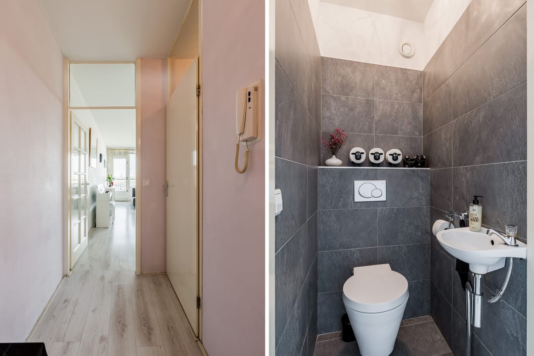 Light 2-room apartment with sunny balcony on the 7th floor in Diemen — 17