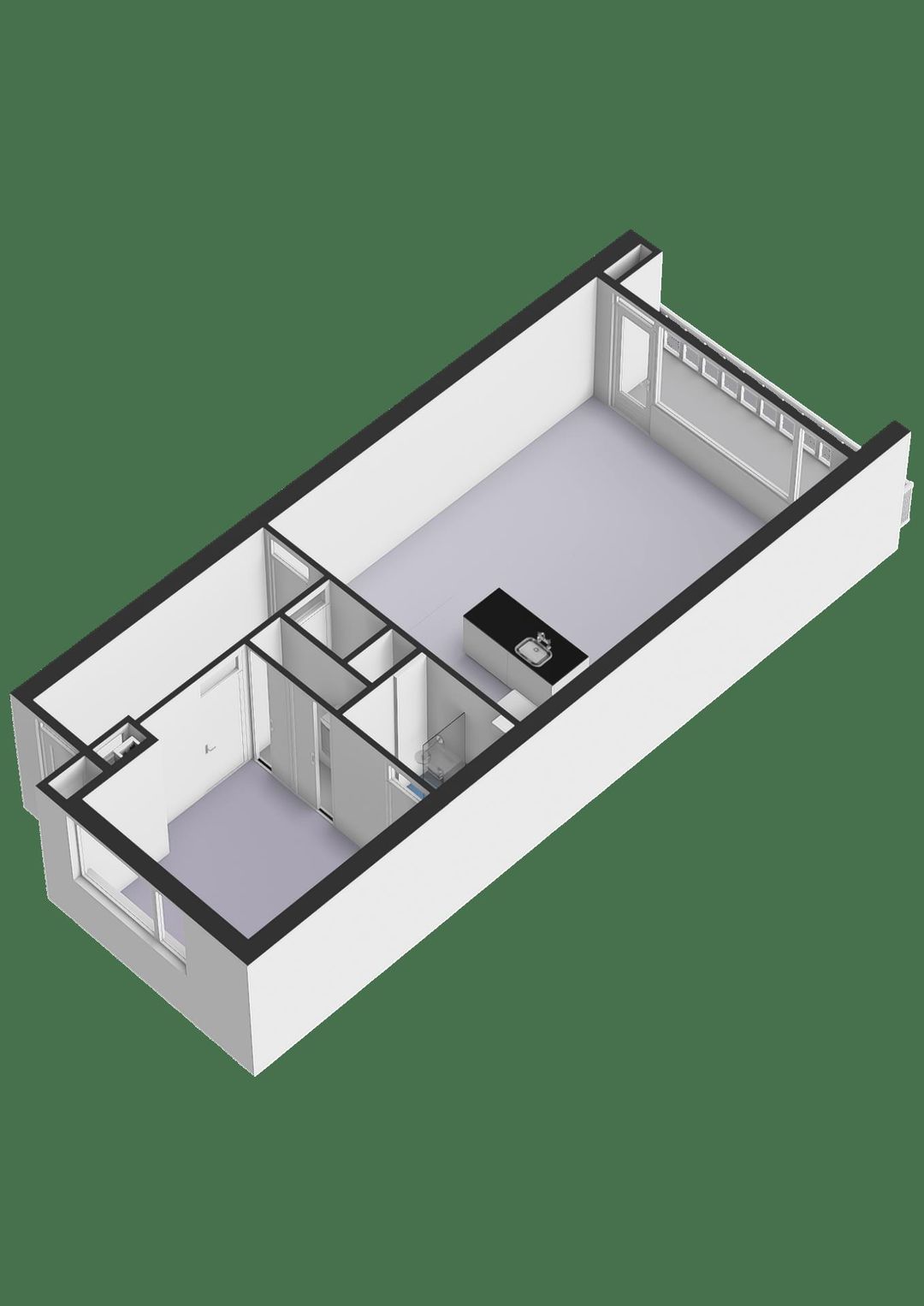 Light 2-room apartment with sunny balcony on the 7th floor in Diemen — 51