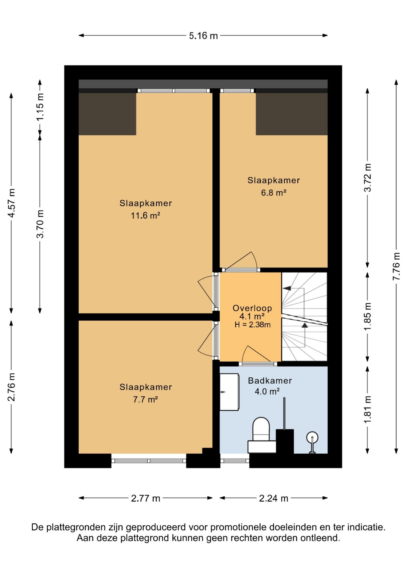 Well-maintained semi-detached house with four bedrooms in Middelburg — 43