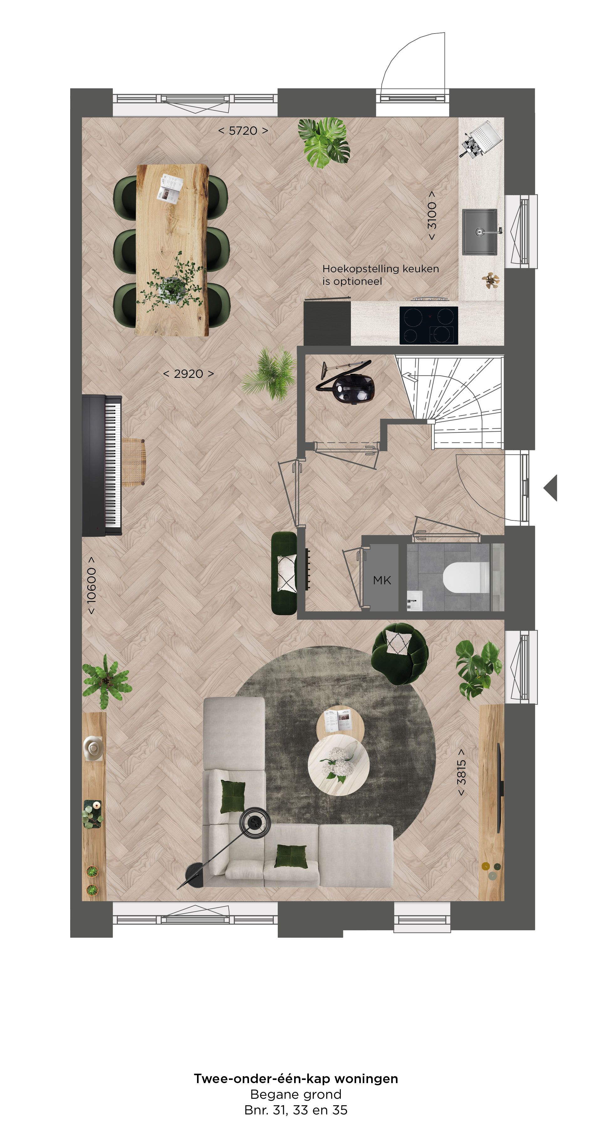 Foto 3 van De Rikker - Twee-onder-een-kapwoningen (Bouwnr. 31)