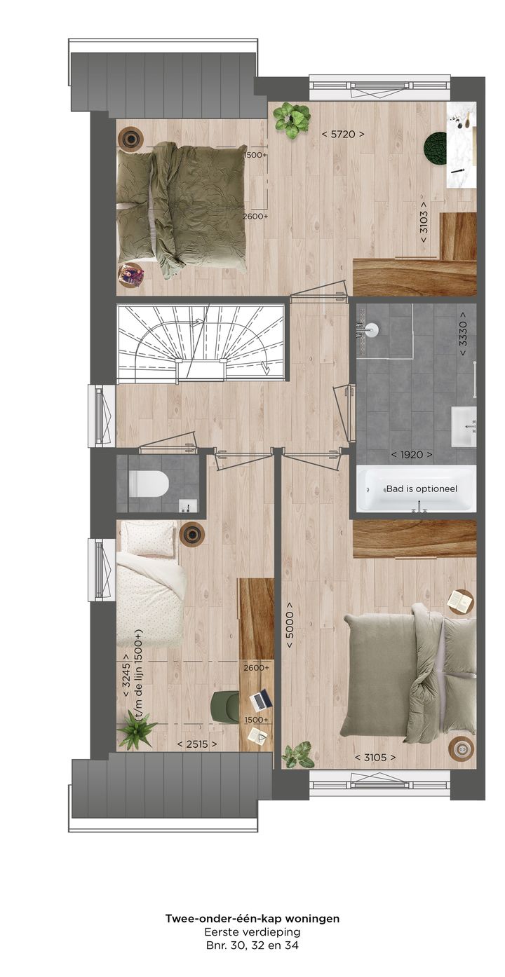 Foto 4 van De Rikker - Twee-onder-een-kapwoningen (Bouwnr. 32)