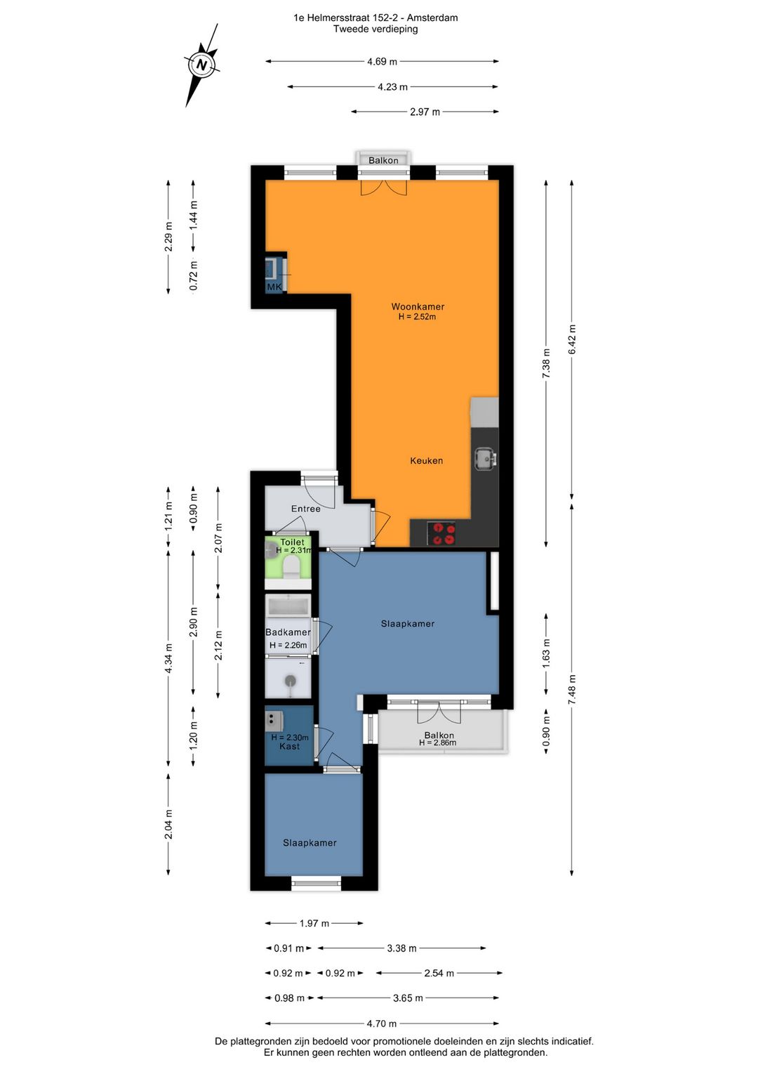 Foto 46 van Eerste Helmersstraat 152-2