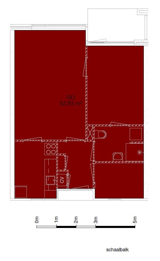 Image of Type A Apartment with shared street entrance