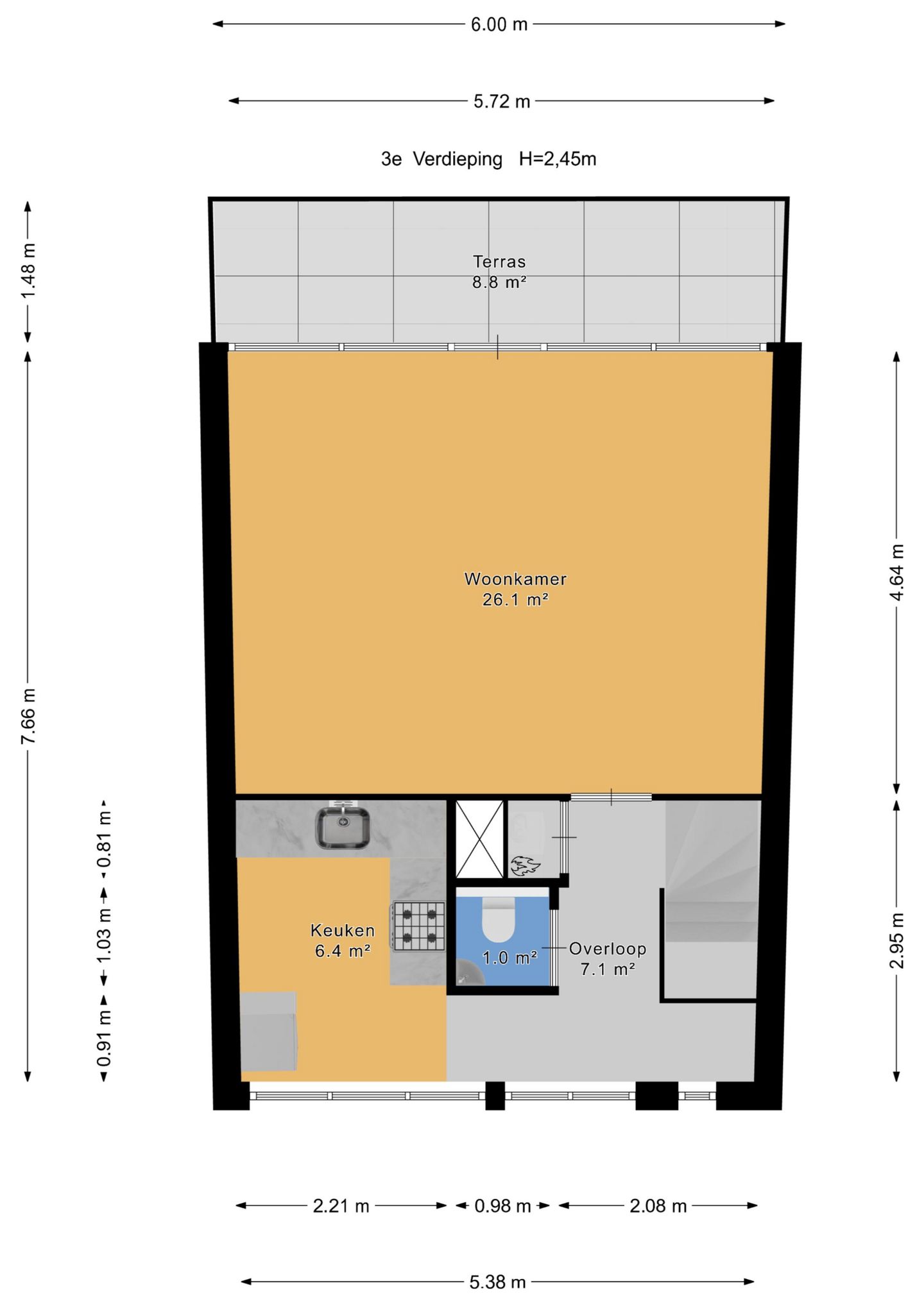 Spacious Two-Level Maisonnette with Private Parking in Green Mariahoeve — 32