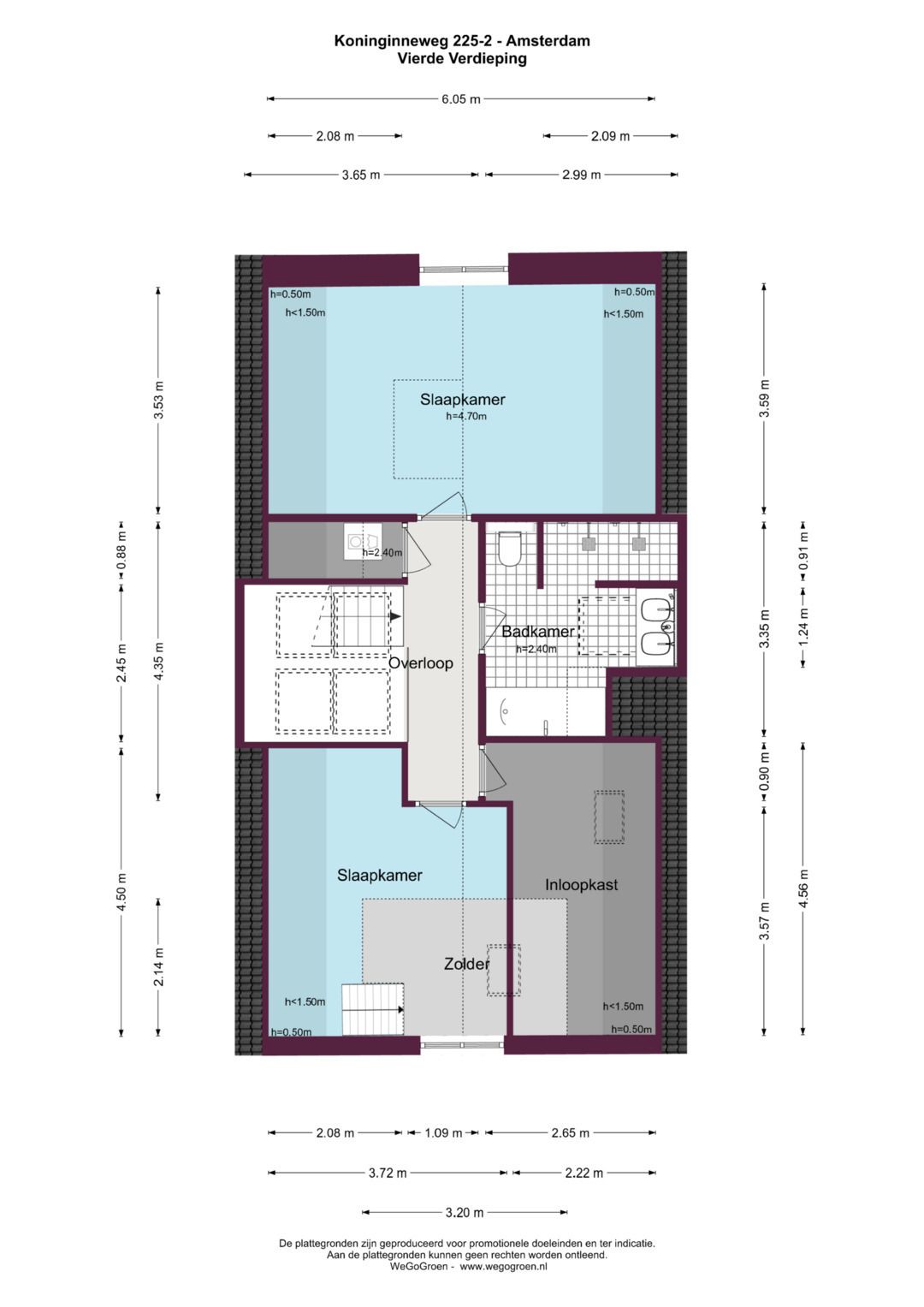 Statig dubbel bovenhuis in Oud Zuid, A-label, eigen grond, 3 slpkmrs. — 46
