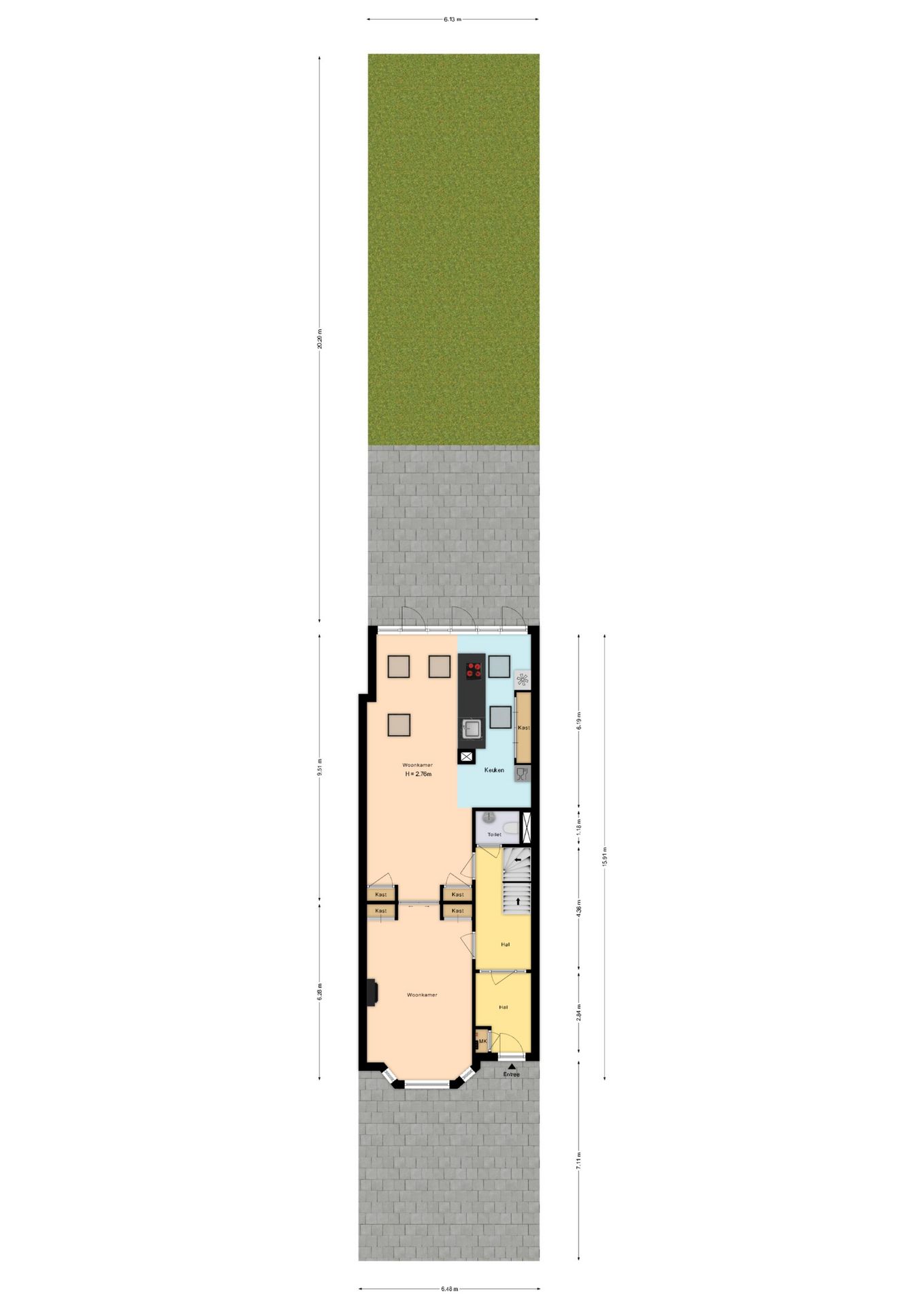 Characteristic extended 1930s mansion with deep garden — 46