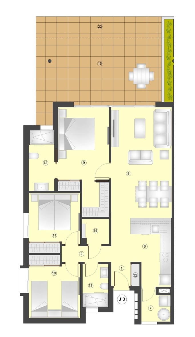 New 3-Bedroom Bungalow in Torrevieja with Shared Amenities — 17