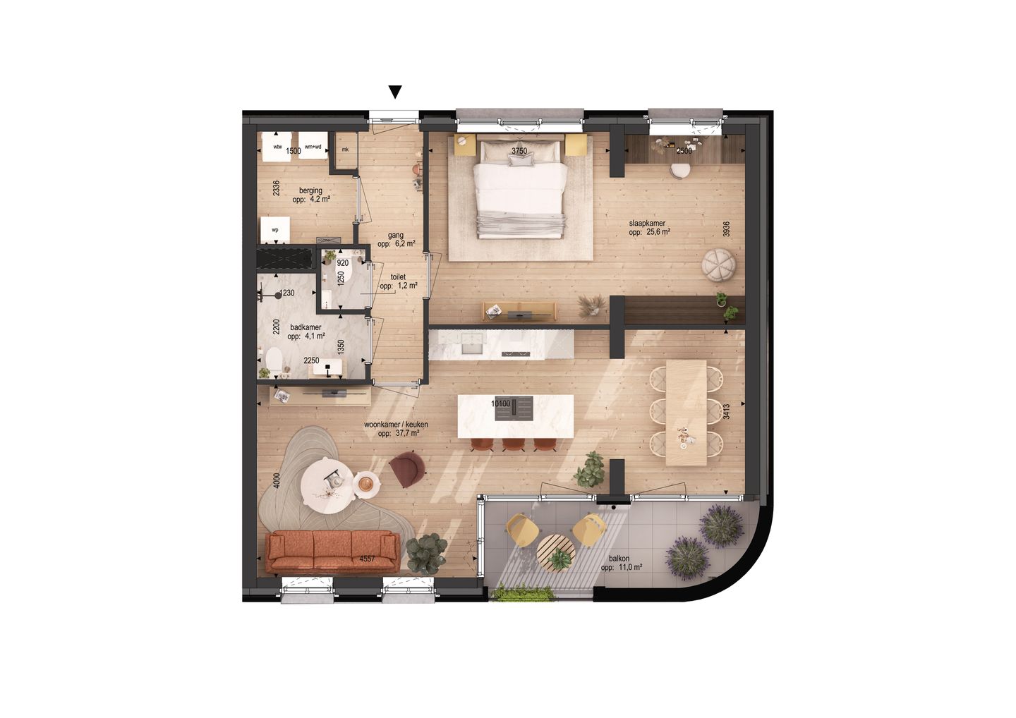 Foto 5 van Dingstraat nieuwbouwappartement A03