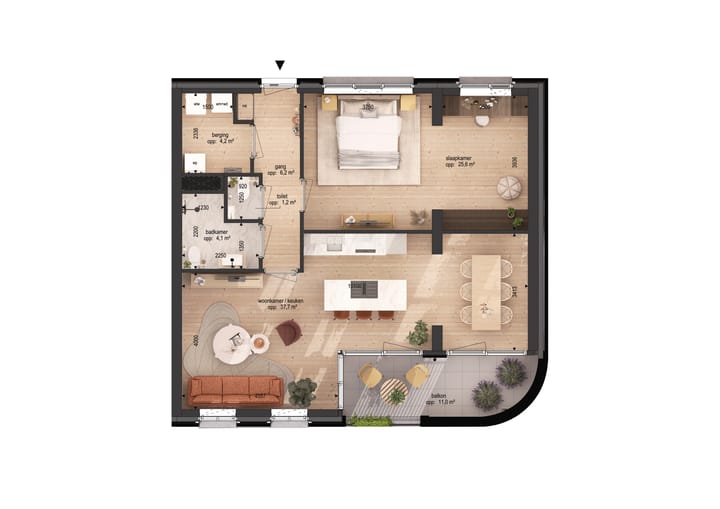 Foto 5 van Dingstraat nieuwbouwappartement A03