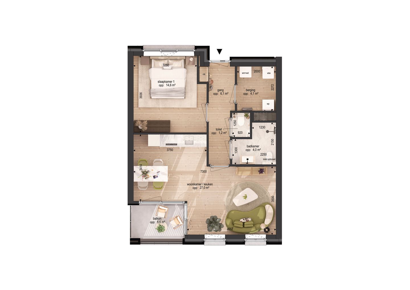 Foto 5 van Dingstraat nieuwbouwappartement A12