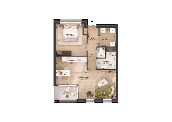 Foto 5 van Dingstraat nieuwbouwappartement A12