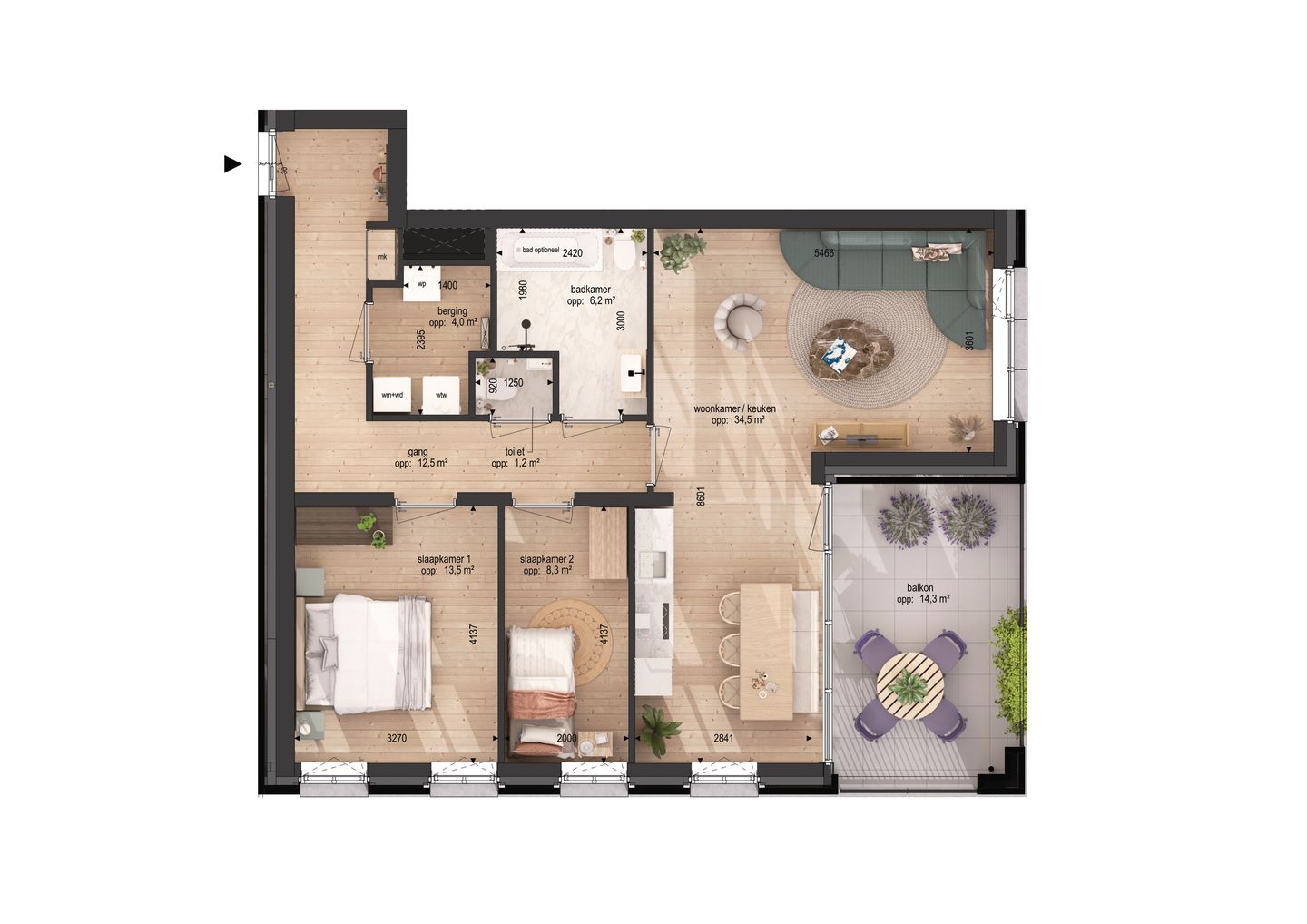 Foto 5 van Dingstraat nieuwbouwappartement A21