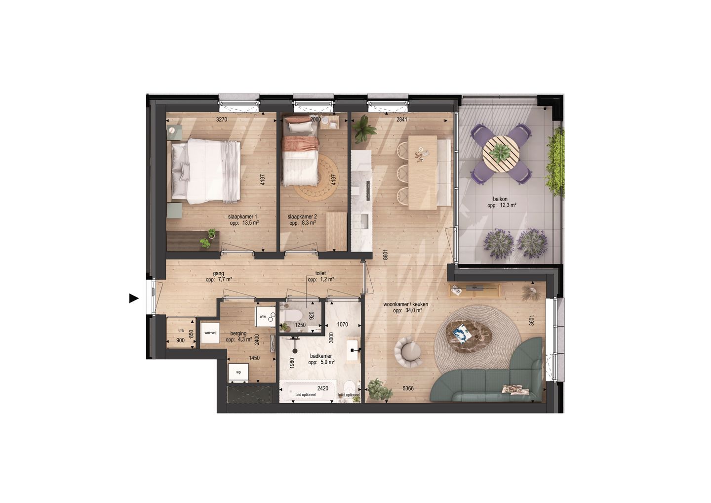 Foto 5 van Dingstraat nieuwbouwappartement A30