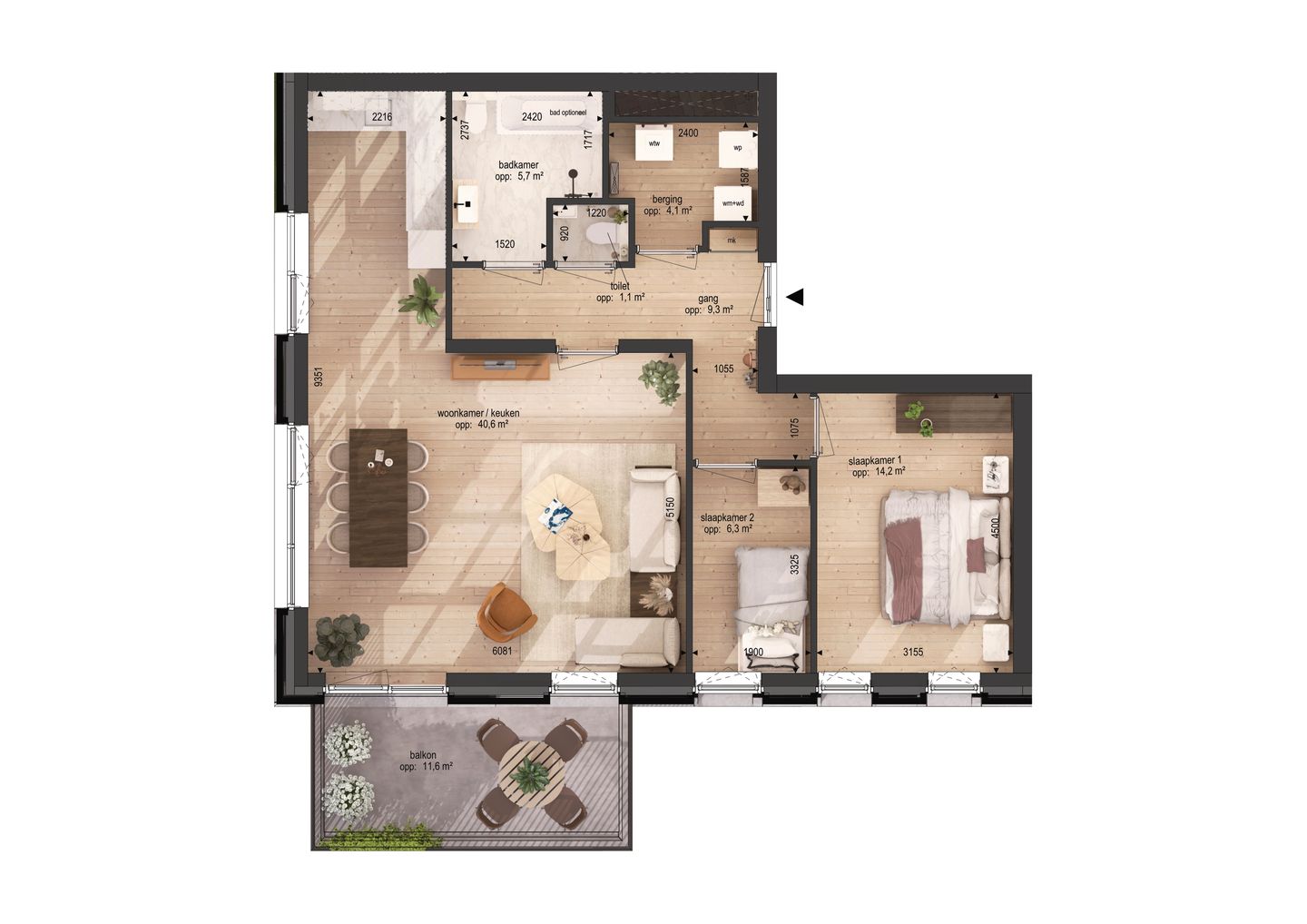 Foto 5 van Dingstraat nieuwbouwappartement B09