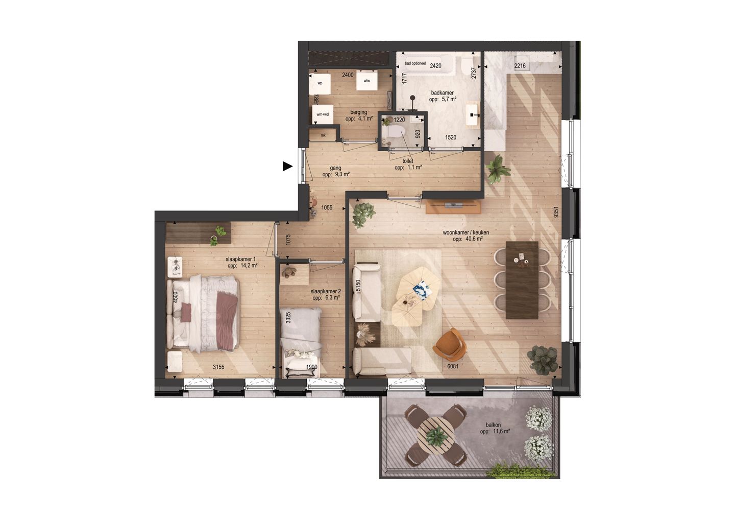 Foto 5 van Dingstraat nieuwbouwappartement B10