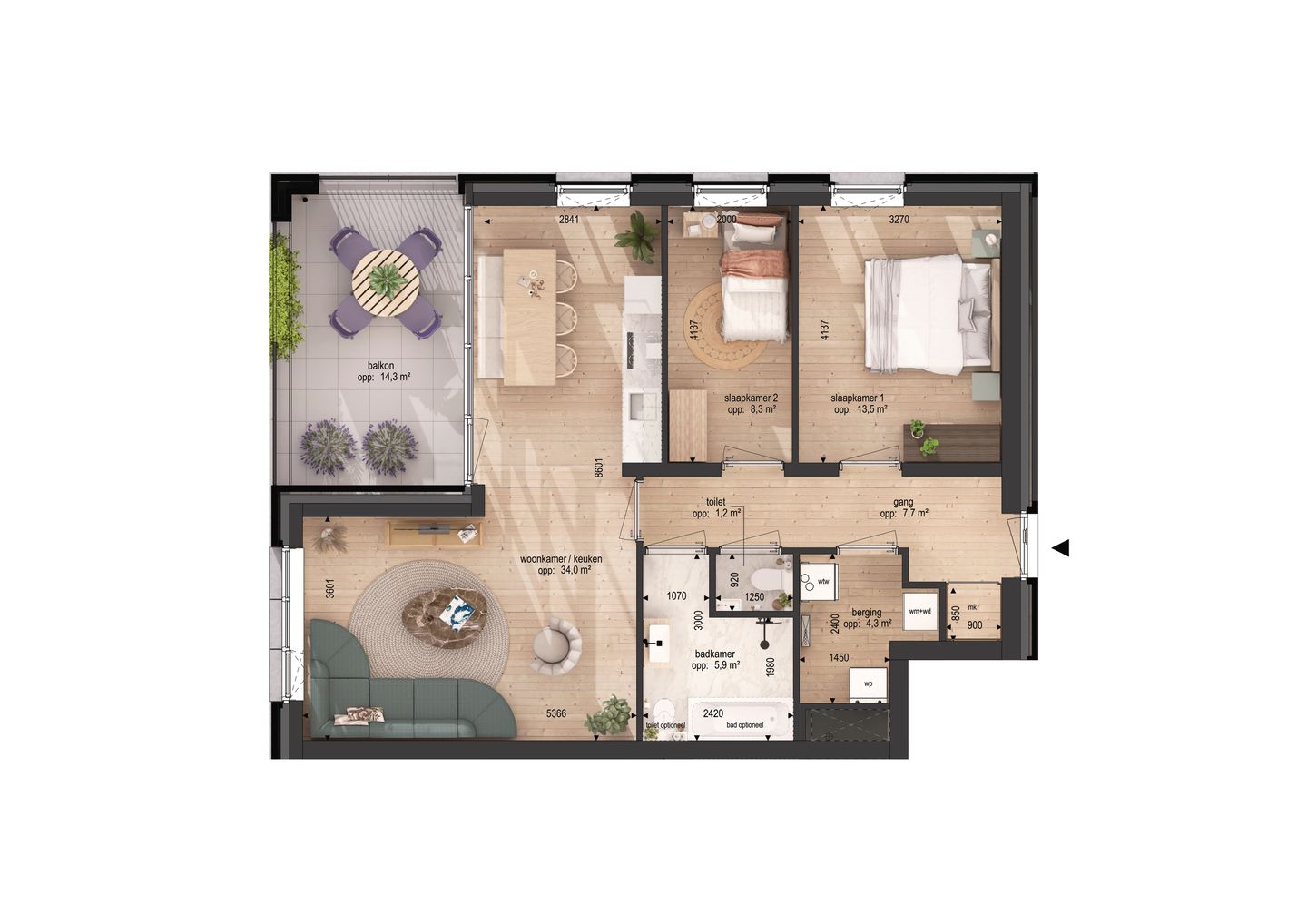 Foto 5 van Dingstraat nieuwbouwappartement A09