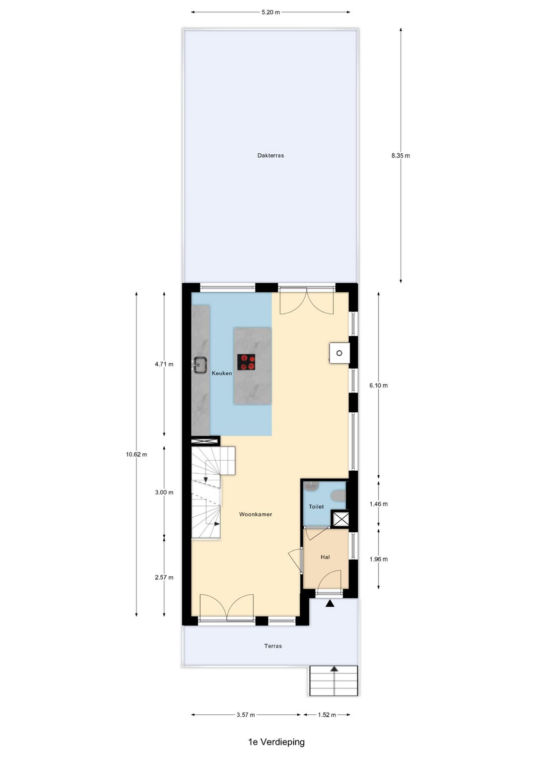 Luxe 6-kamer hoekwoning met 2 terrassen en 2 parkeerplaatsen — 51