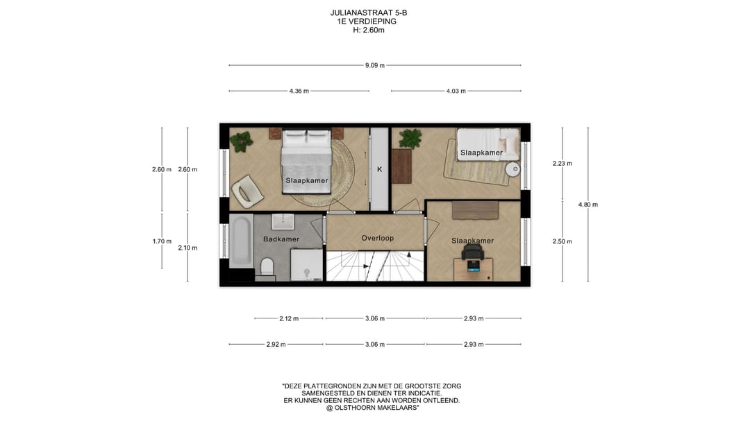 Move-in ready townhouse with 5 bedrooms and extended living room in Wateringen — 47