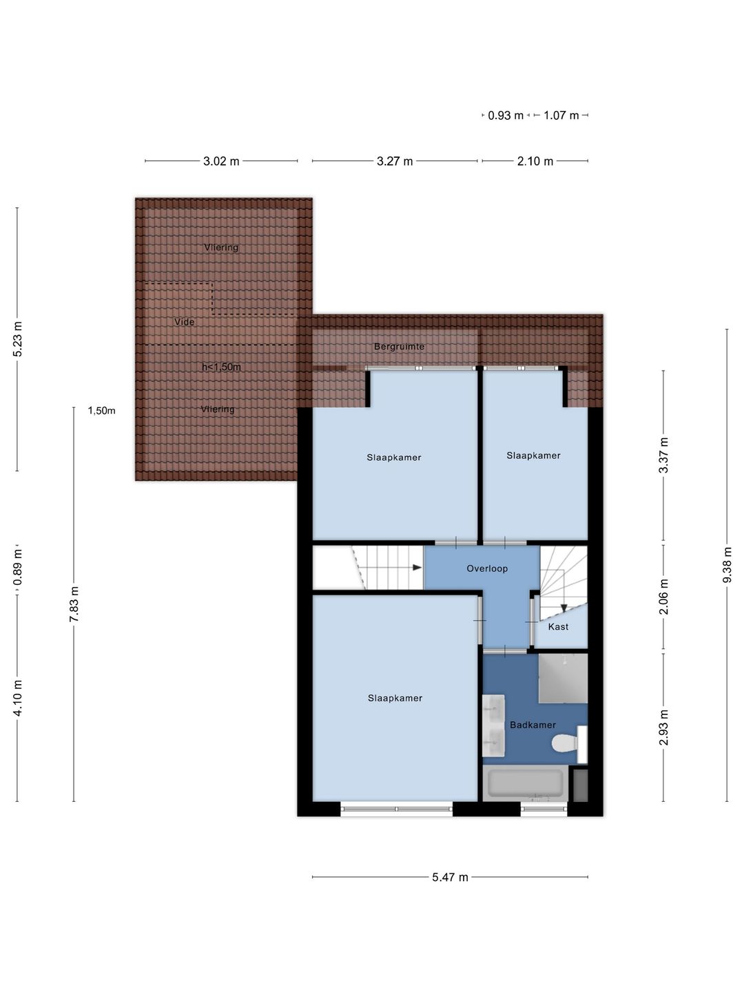 Spacious semi-detached house with five bedrooms and energy label A located in Kerk en Zanen — 67