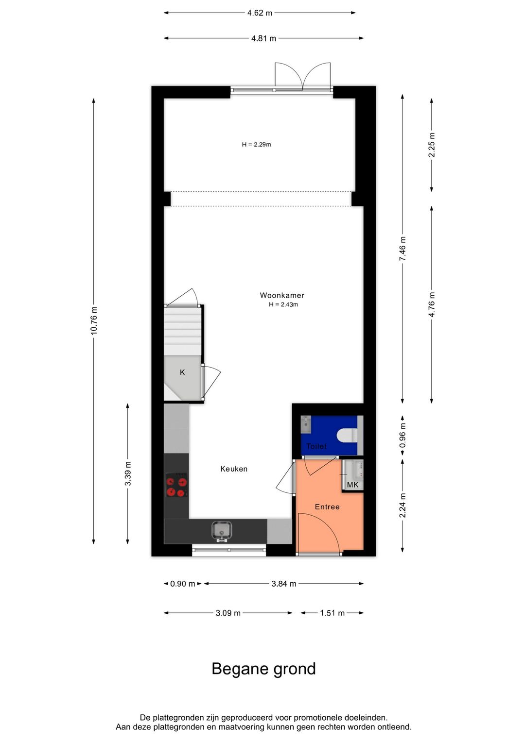 Spacious extended terraced house with 4 bedrooms and modern kitchen in Culemborg — 51
