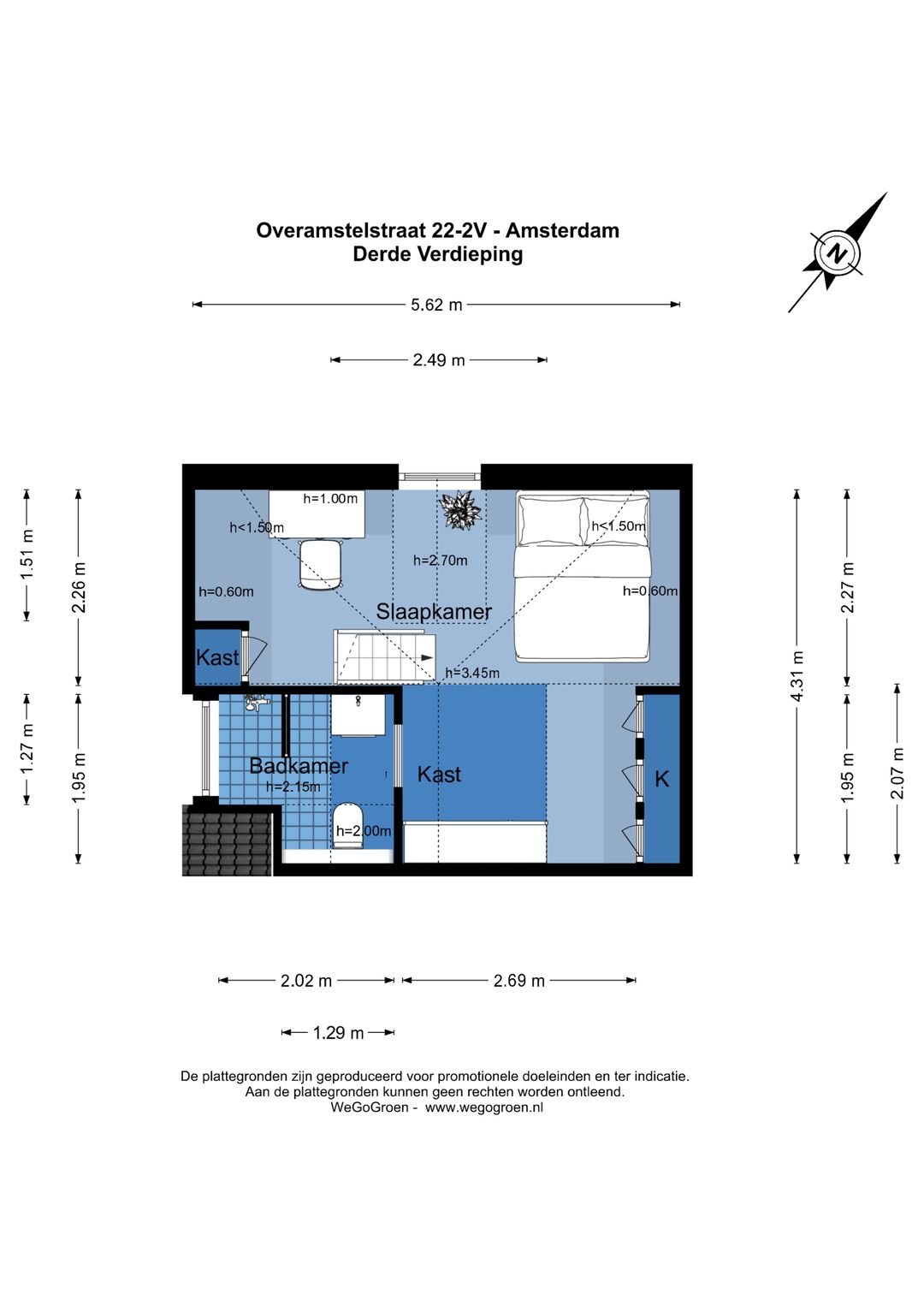 Foto 38 van Overamstelstraat 22-2V