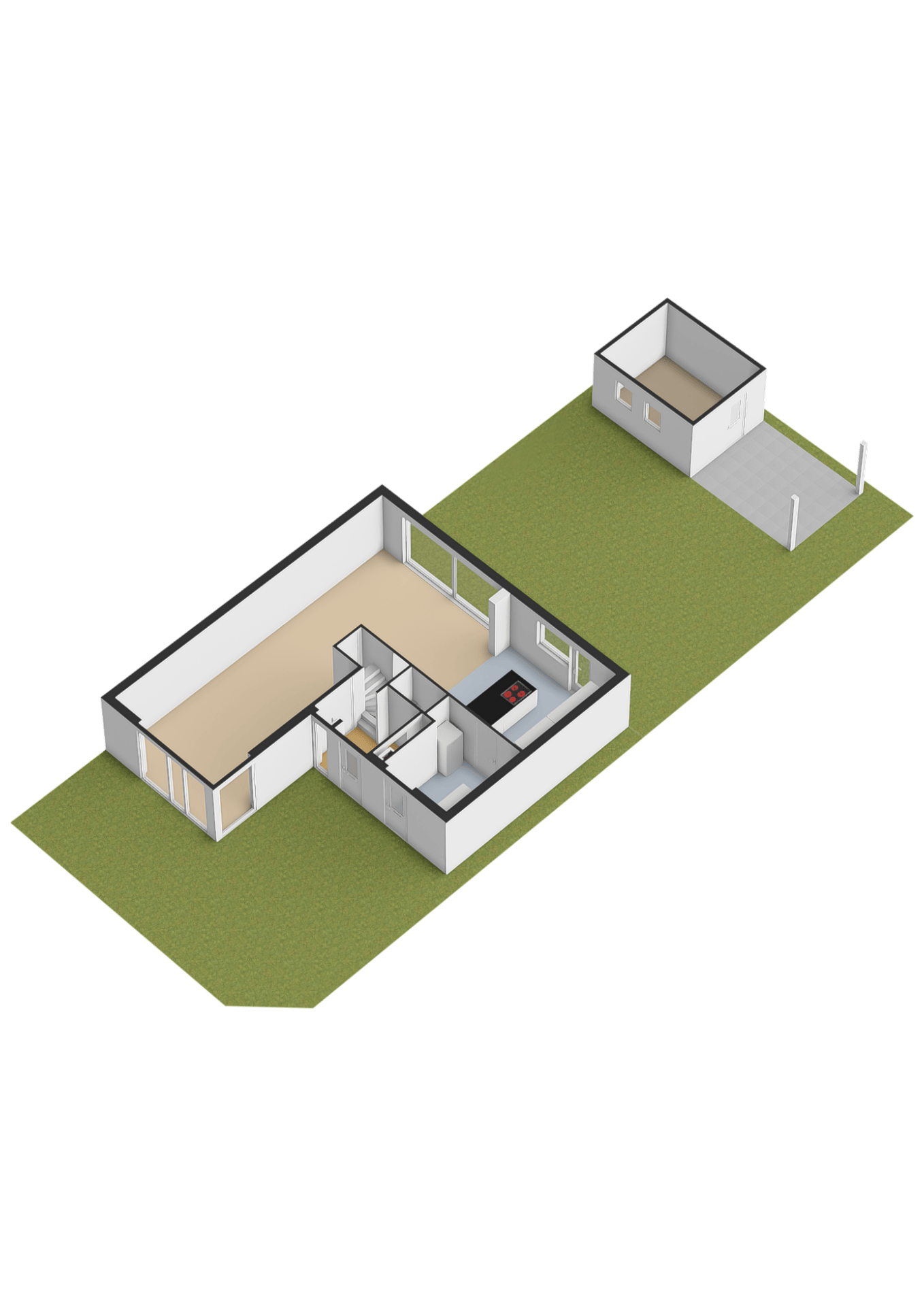 Modern 2-under-1-roof family home with 5 bedrooms, 2 bathrooms, and roof terrace — 48